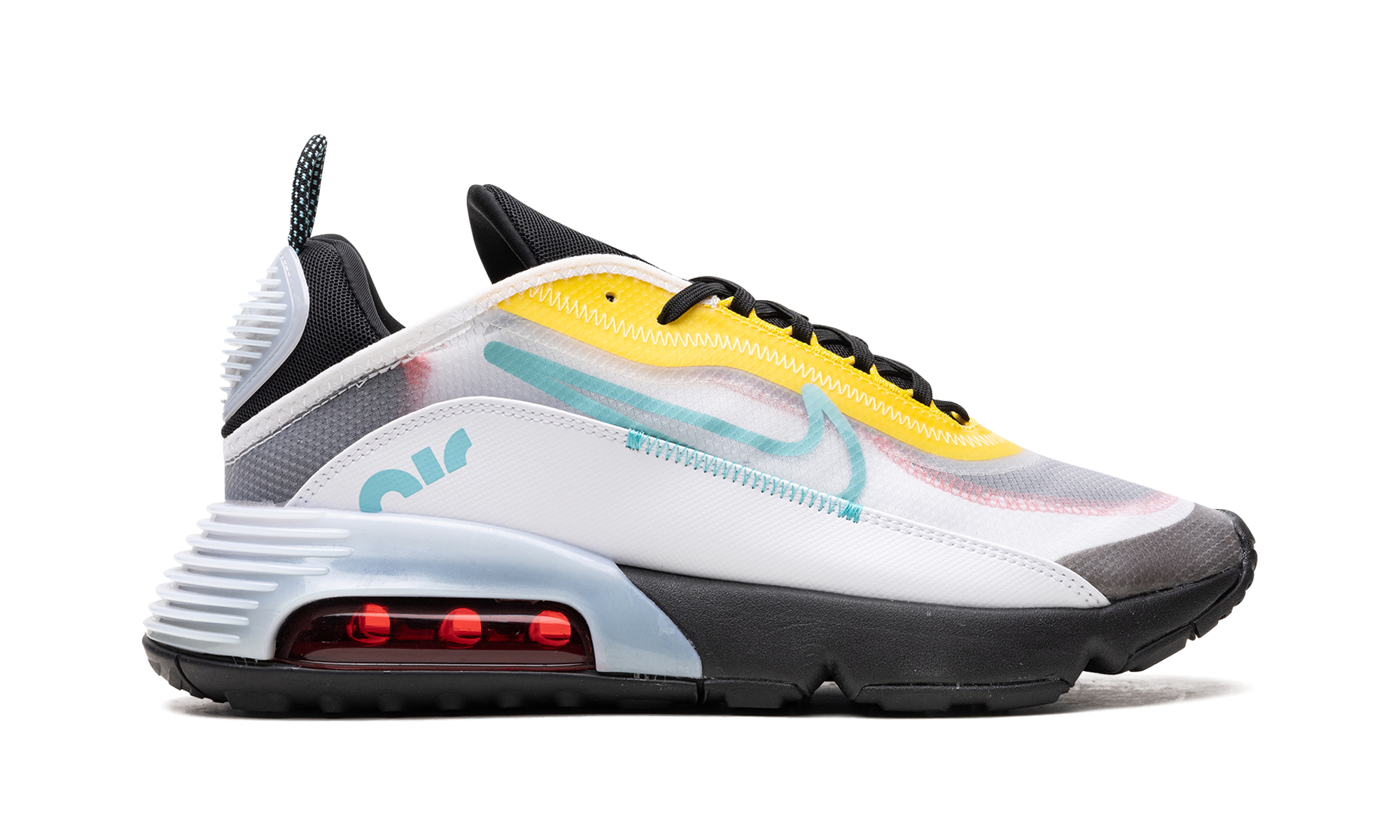 Air Max 2090 "white Speed Yellow Bleached Aqua" - 6