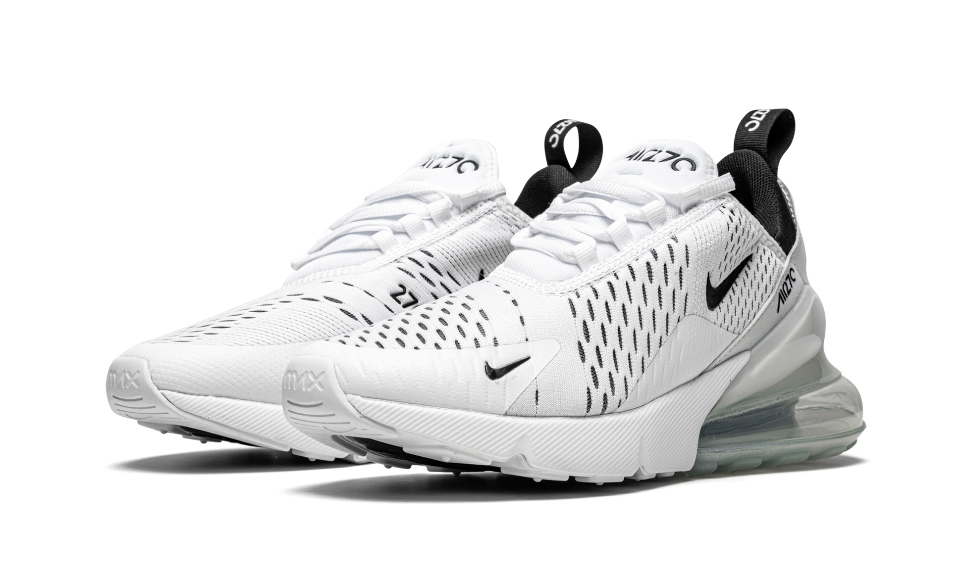 Air Max 270 Mns Wmns "white / Black" - 2