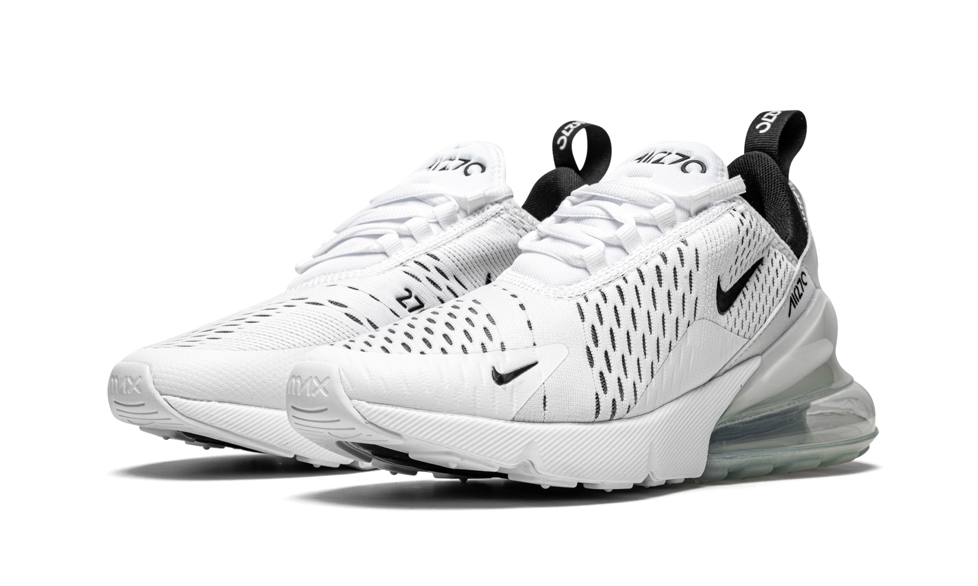 Air Max 270 Mns Wmns "white / Black" - 2