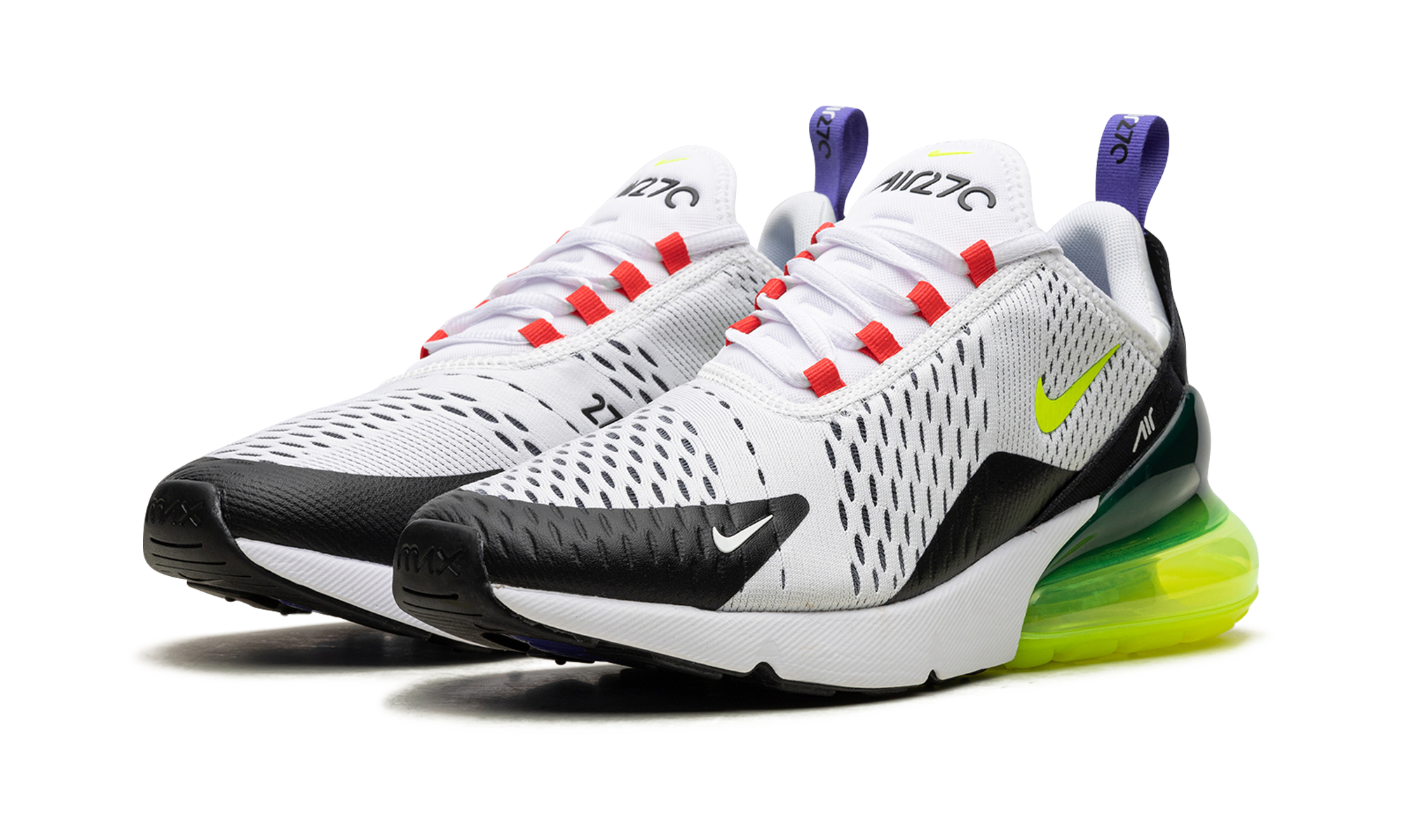 Air Max 270 Wmns "white Volt Siren Red" - 2