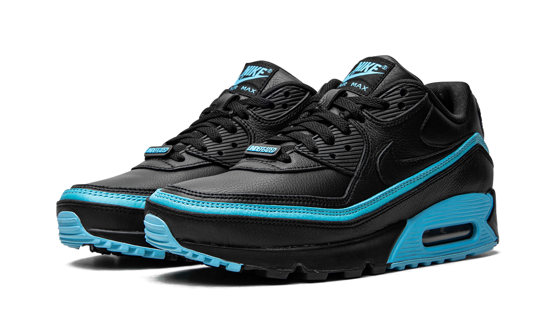 Air Max 90 / Undftd "undefeated Black/blue Fury" - 2
