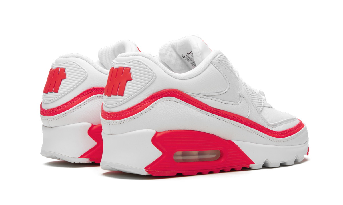 Air Max 90 / Undftd "undefeated White/red" - 3