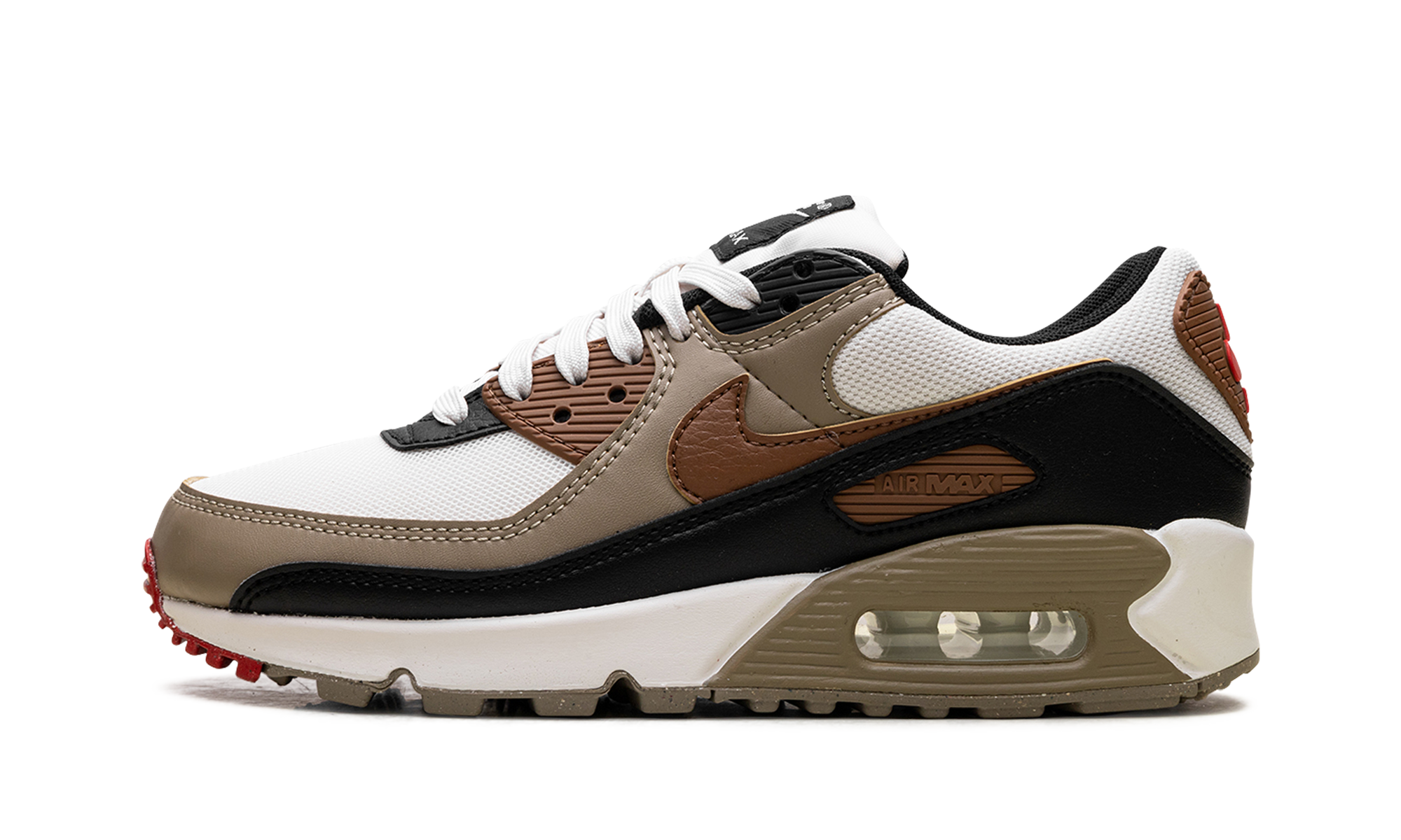 Air Max 90 Wmns "phantom Black Fire Red Light British Tan" - 1