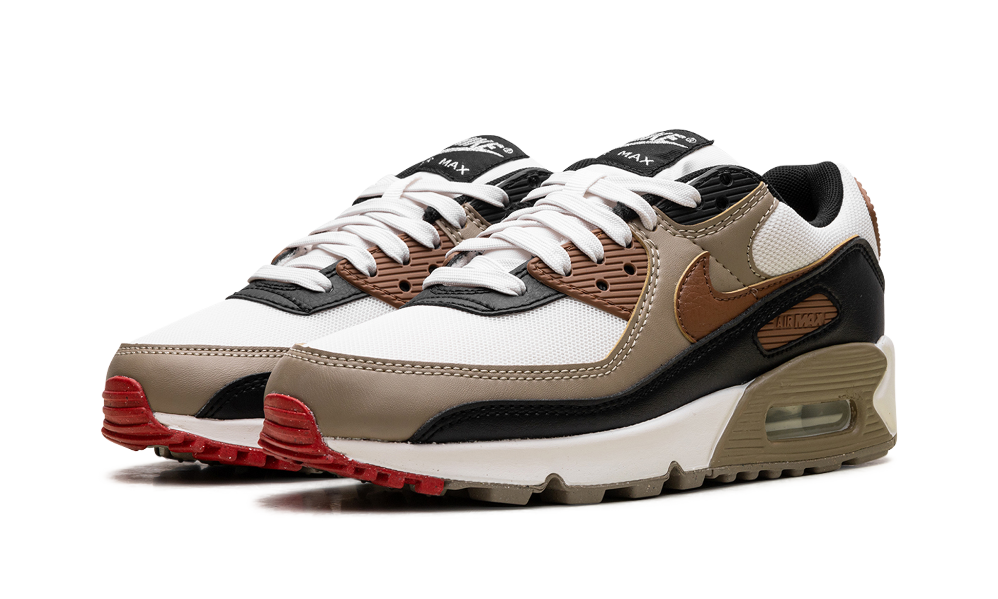 Air Max 90 Wmns "phantom Black Fire Red Light British Tan" - 2