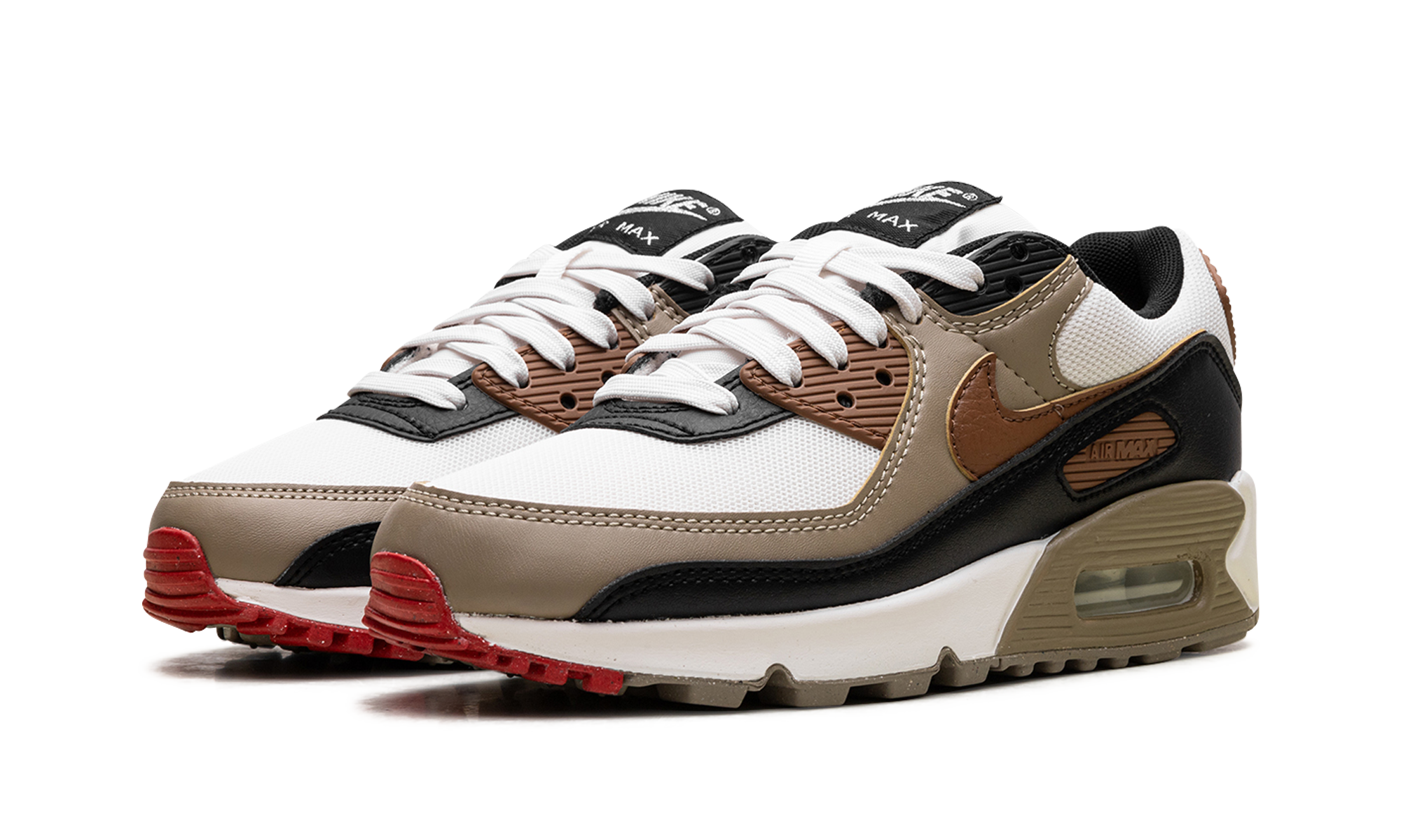 Air Max 90 Wmns "phantom Black Fire Red Light British Tan" - 2