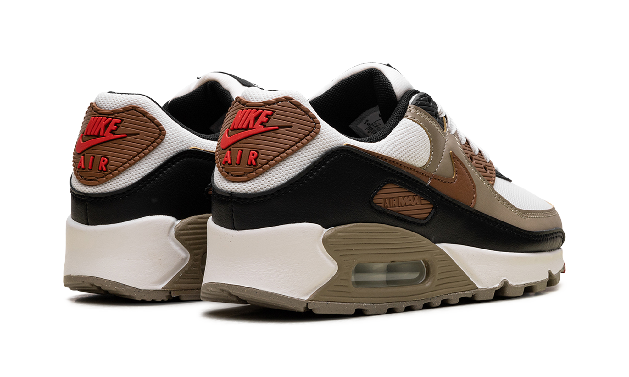 Air Max 90 Wmns "phantom Black Fire Red Light British Tan" - 3