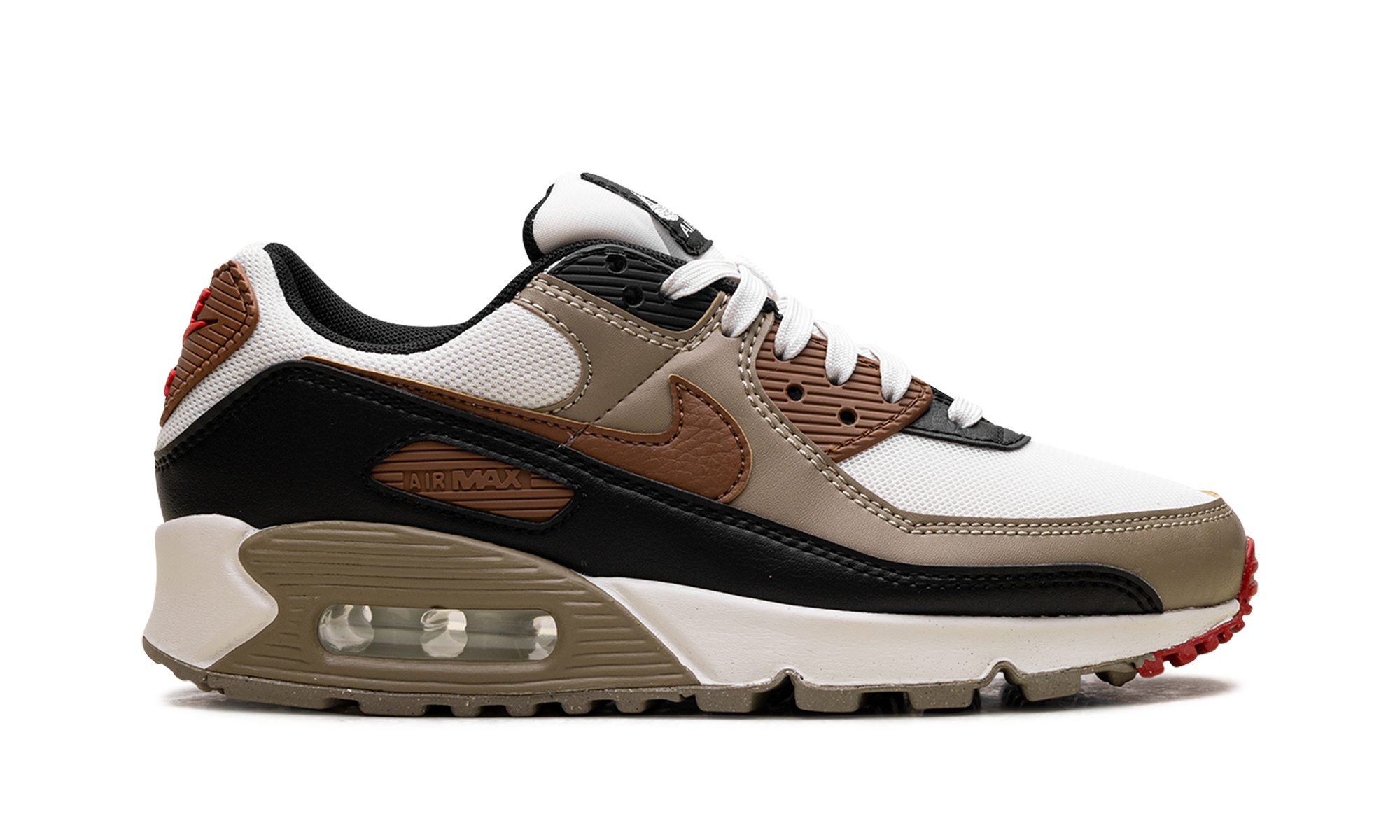 Air Max 90 Wmns "phantom Black Fire Red Light British Tan" - 6