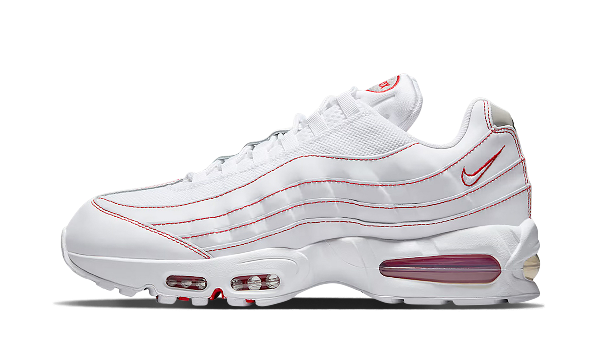 Air Max 95 Og "big Bubble White University Red" - 1