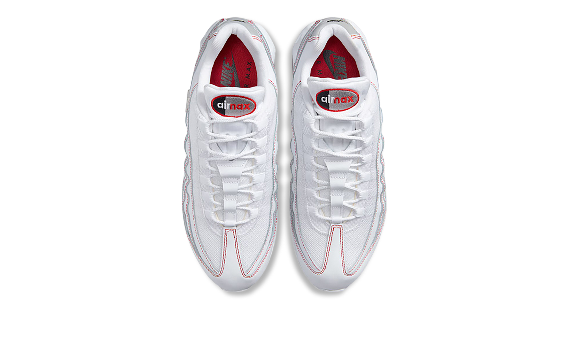 Air Max 95 Og "big Bubble White University Red" - 2