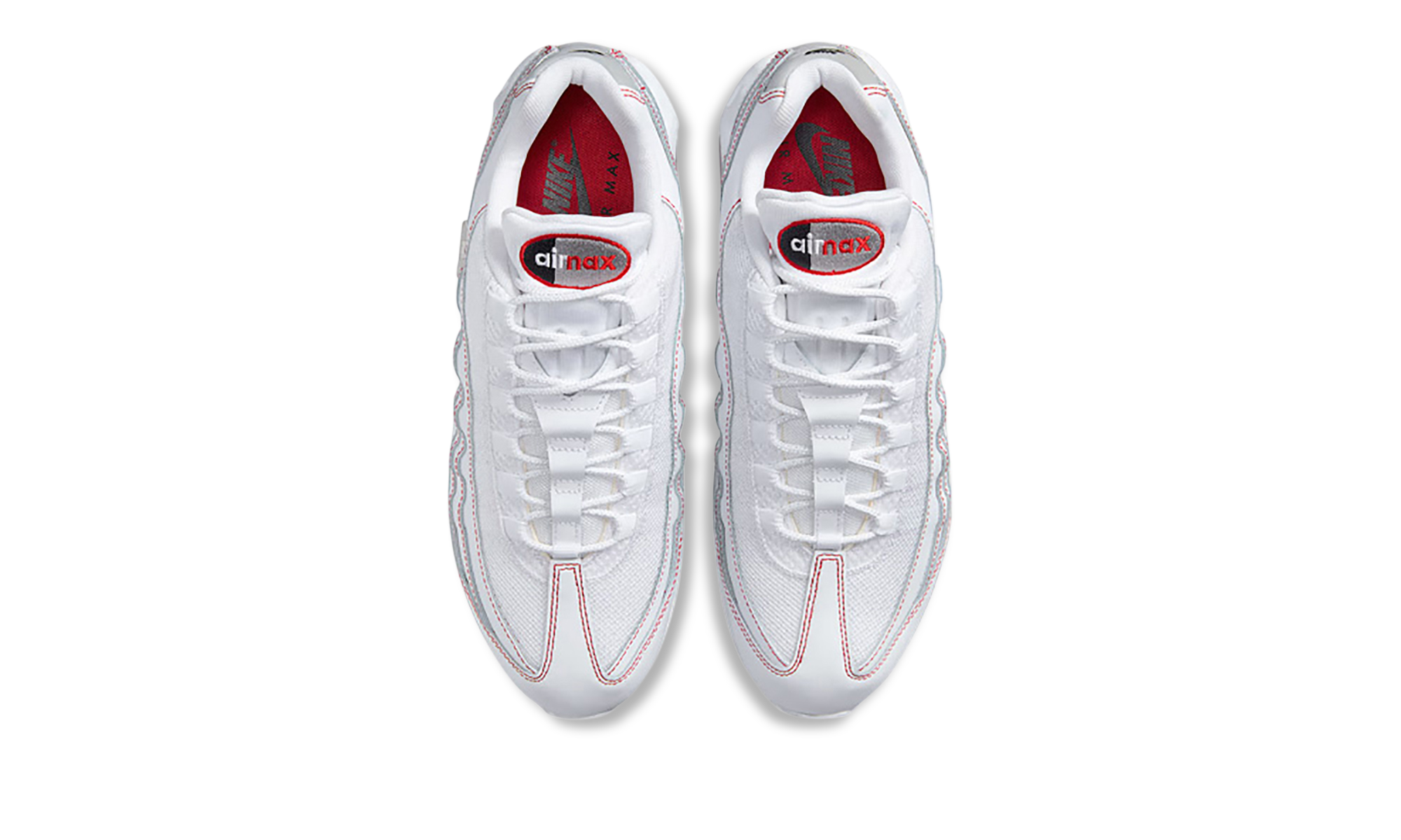 Air Max 95 Og "big Bubble White University Red" - 2