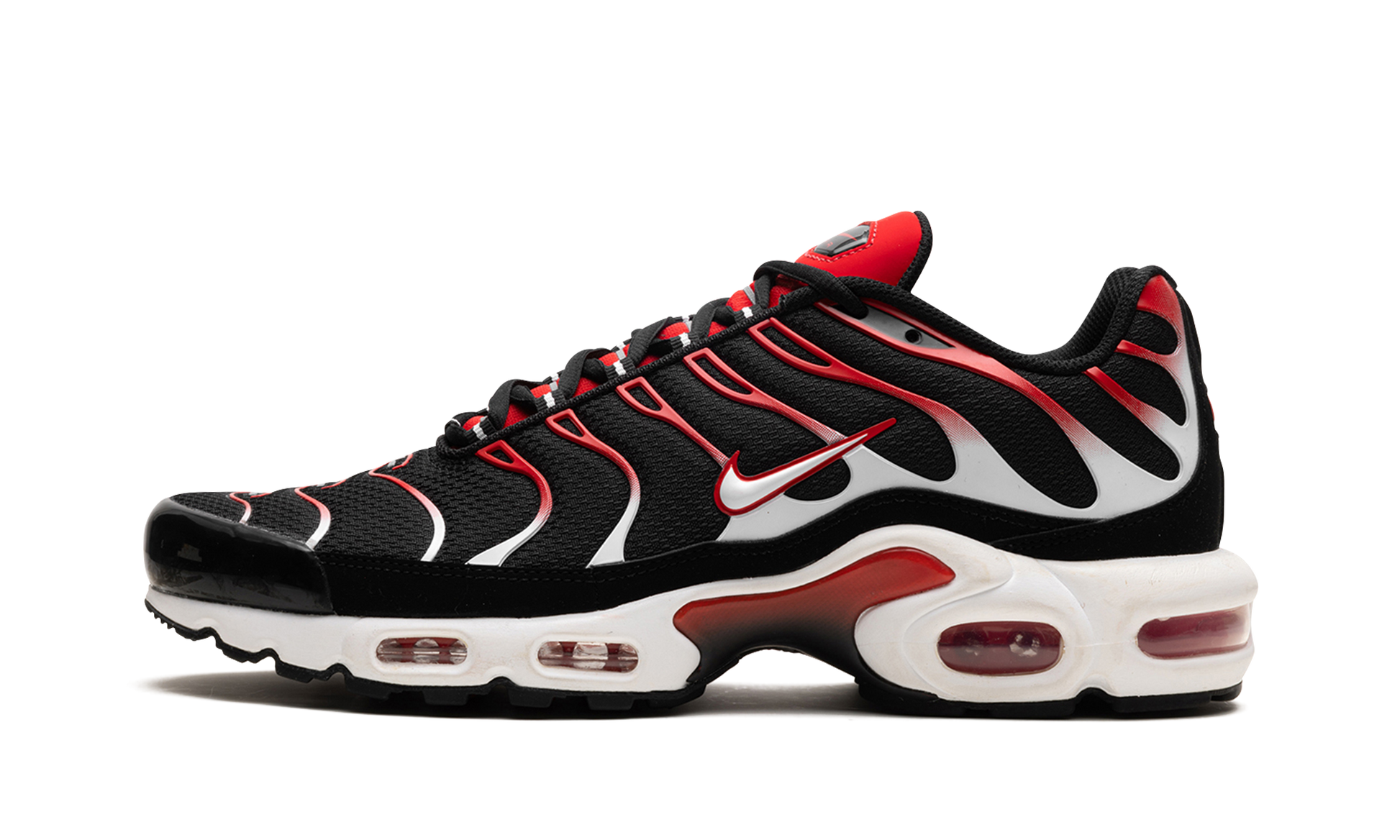 Air Max Plus "black White University Red" - 1