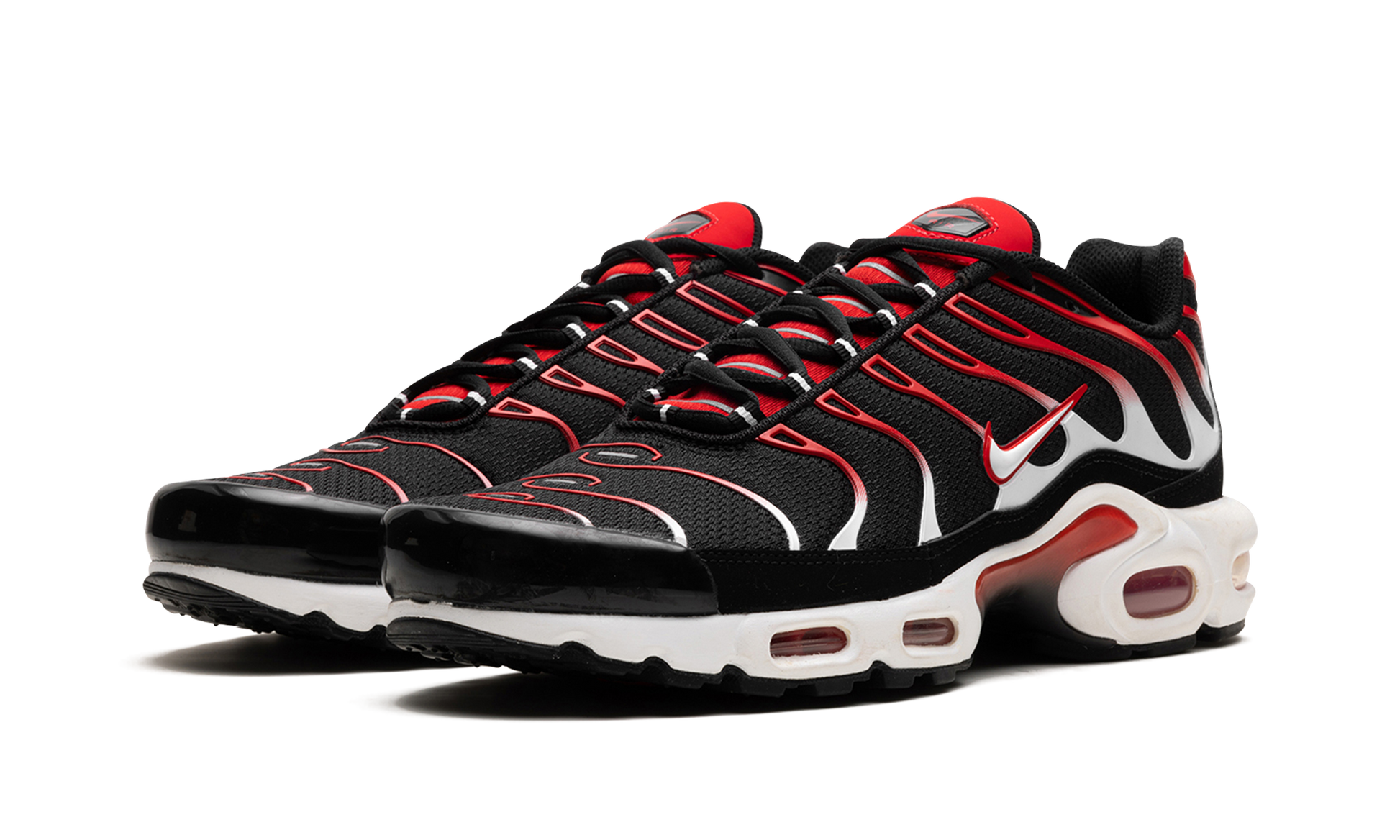 Air Max Plus "black White University Red" - 2