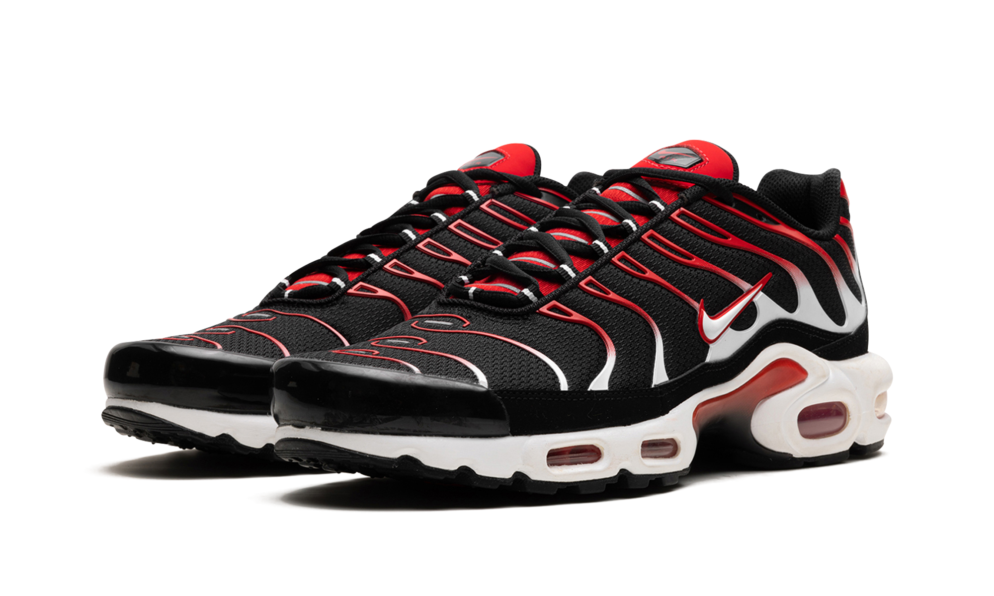 Air Max Plus "black White University Red" - 2
