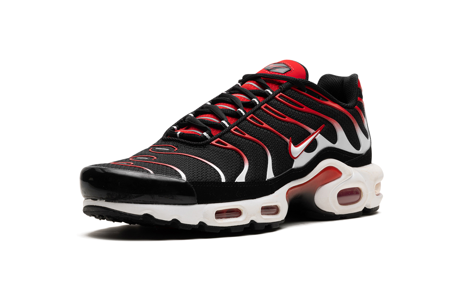 Air Max Plus "black White University Red" - 4