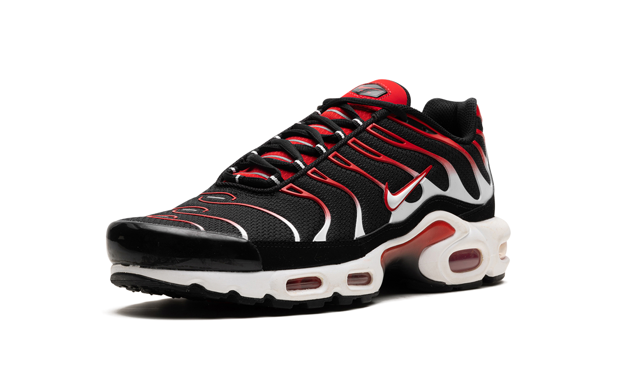 Air Max Plus "black White University Red" - 4