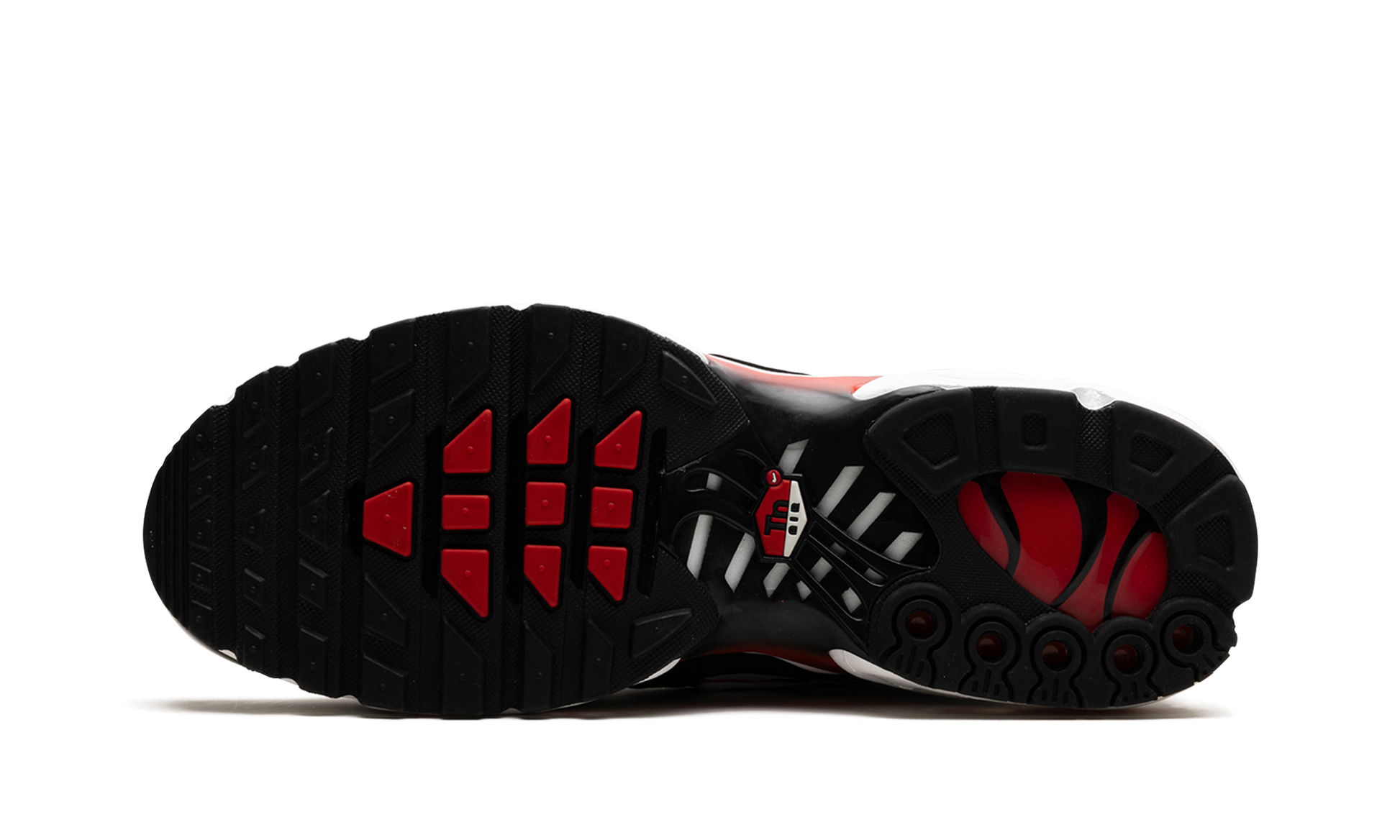 Air Max Plus "black White University Red" - 5