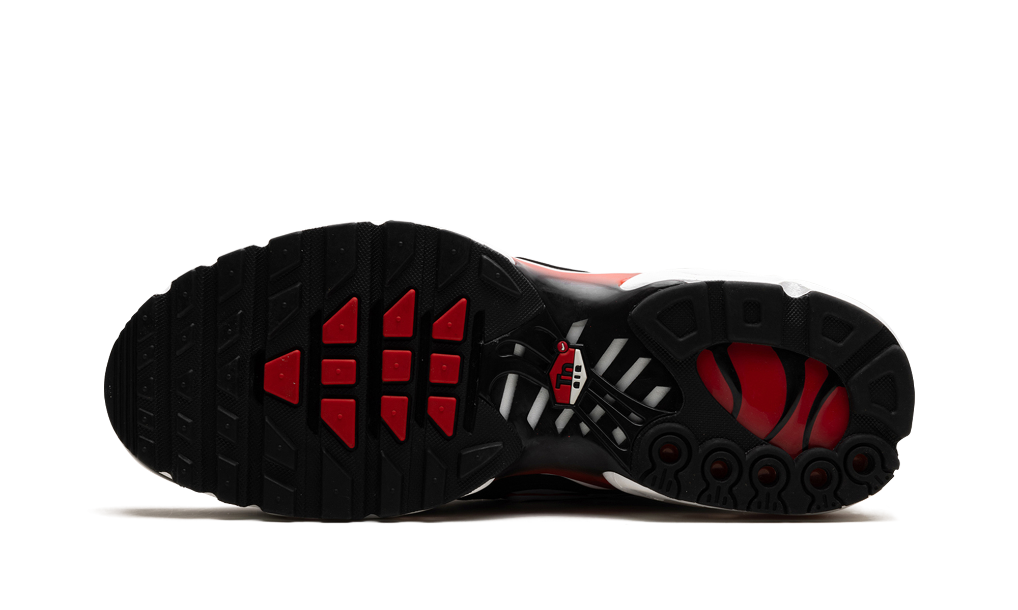 Air Max Plus "black White University Red" - 5