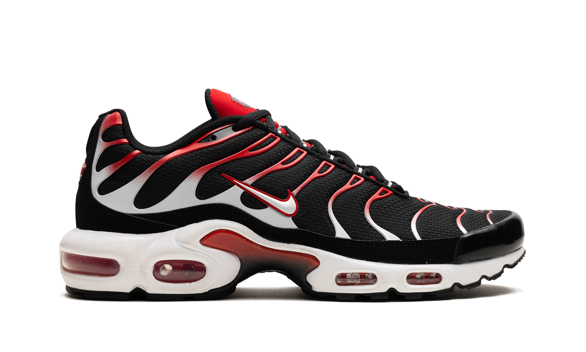 Air Max Plus "black White University Red" - 6