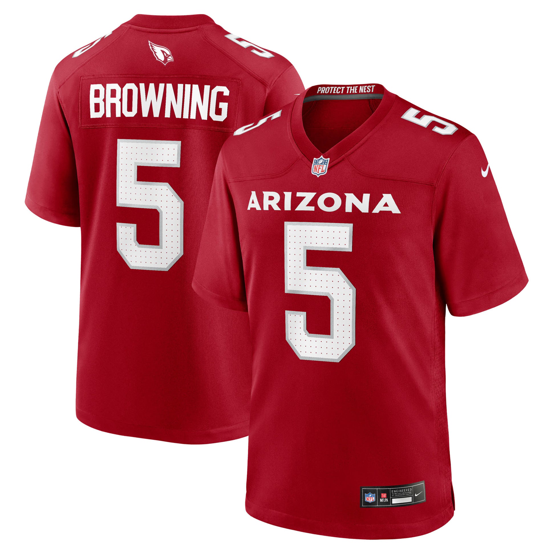 Baron Browning Arizona Cardinals Nike Team Game Jersey -  Cardinal