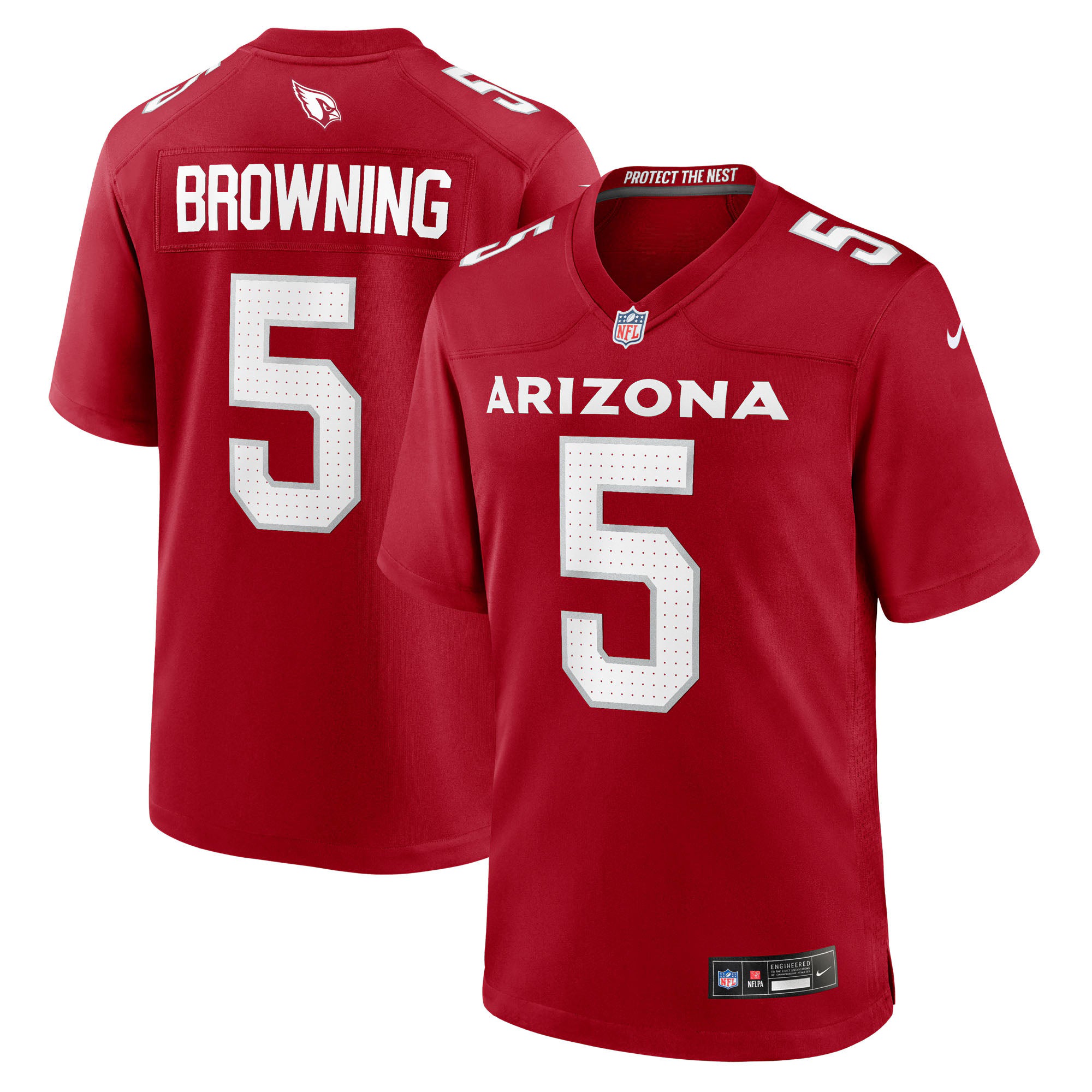 Baron Browning Arizona Cardinals Nike Team Game Jersey -  Cardinal