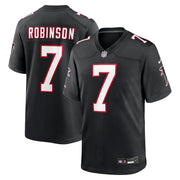 Bijan Robinson Atlanta Falcons Nike  Throwback Game Jersey - Black