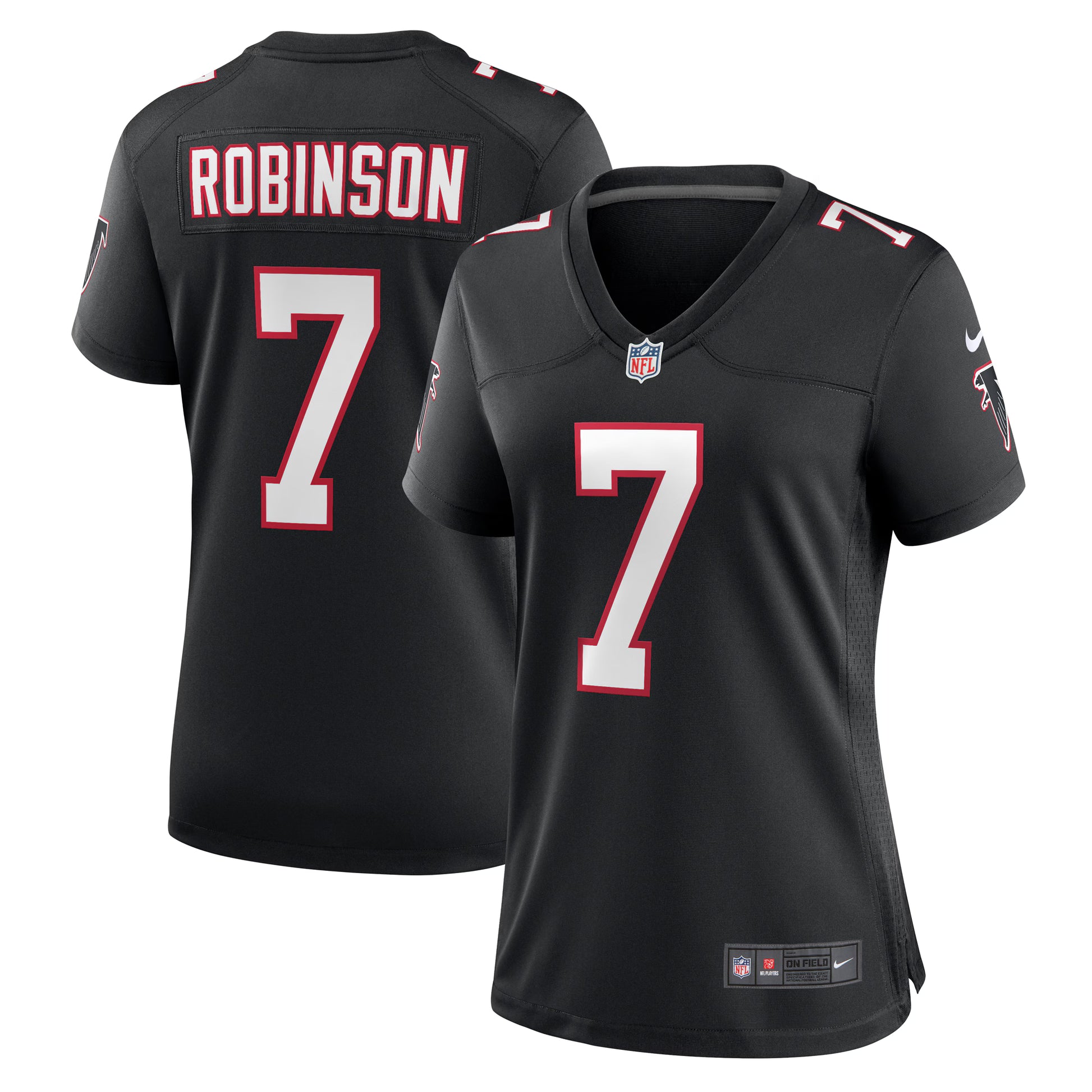 Bijan Robinson Atlanta Falcons Nike Women's Alternate Game Jersey - Black
