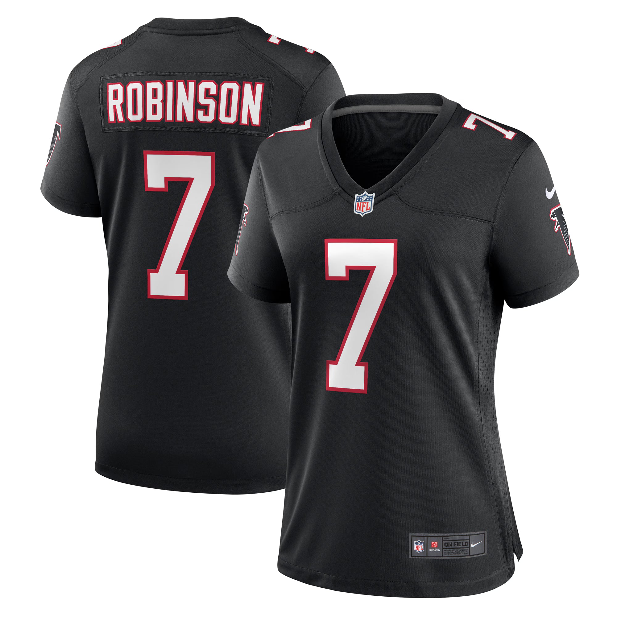 Bijan Robinson Atlanta Falcons Nike Women's Alternate Game Jersey - Black