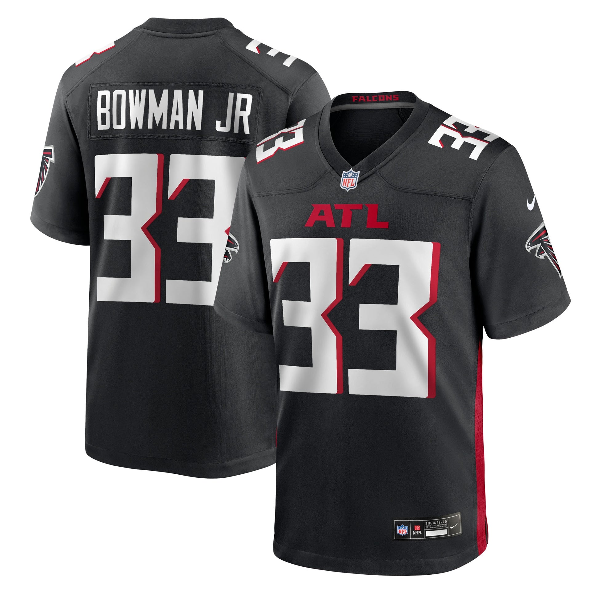 Billy Bowman Jr. Atlanta Falcons Nike Team Game Jersey -  Black