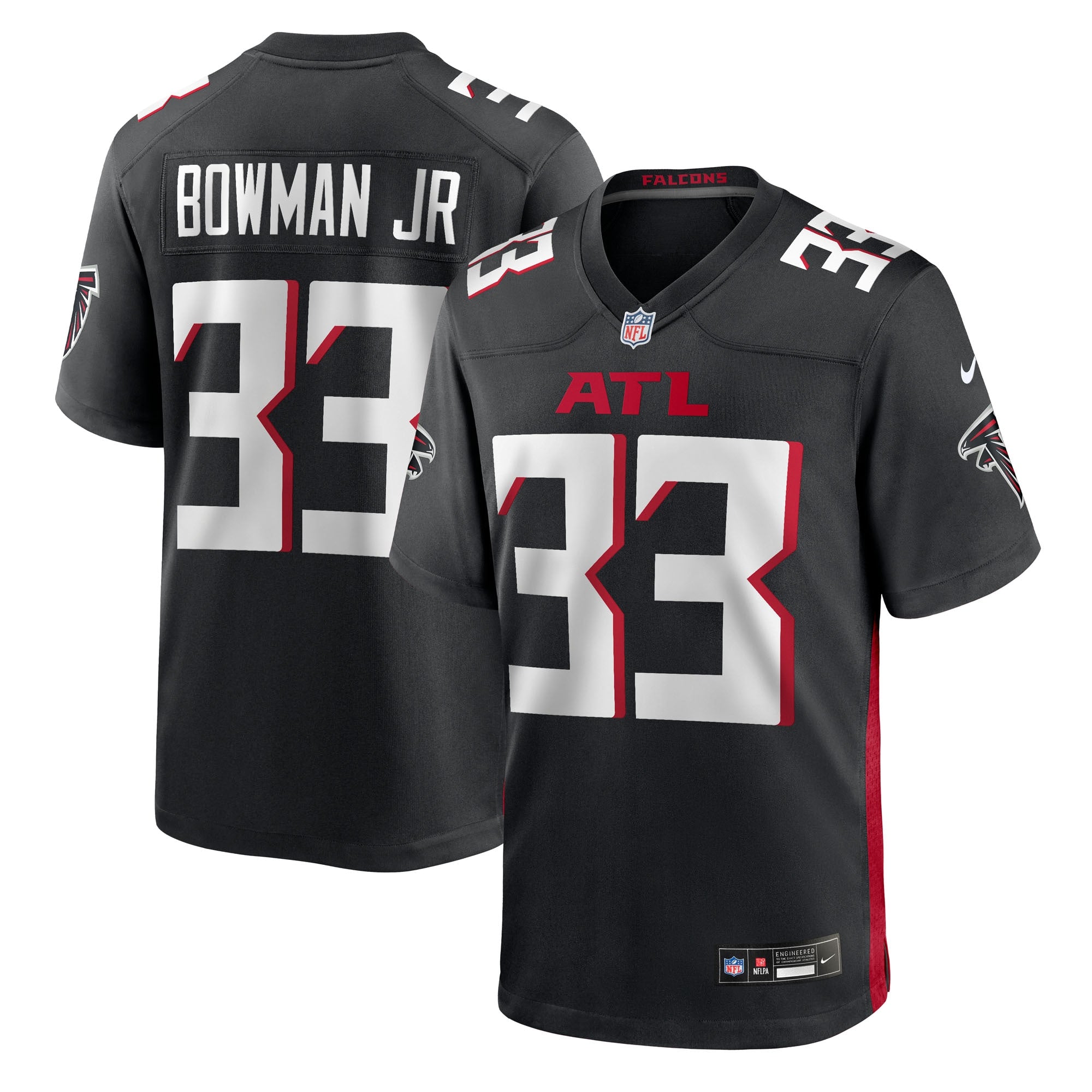 Billy Bowman Jr. Atlanta Falcons Nike Team Game Jersey -  Black