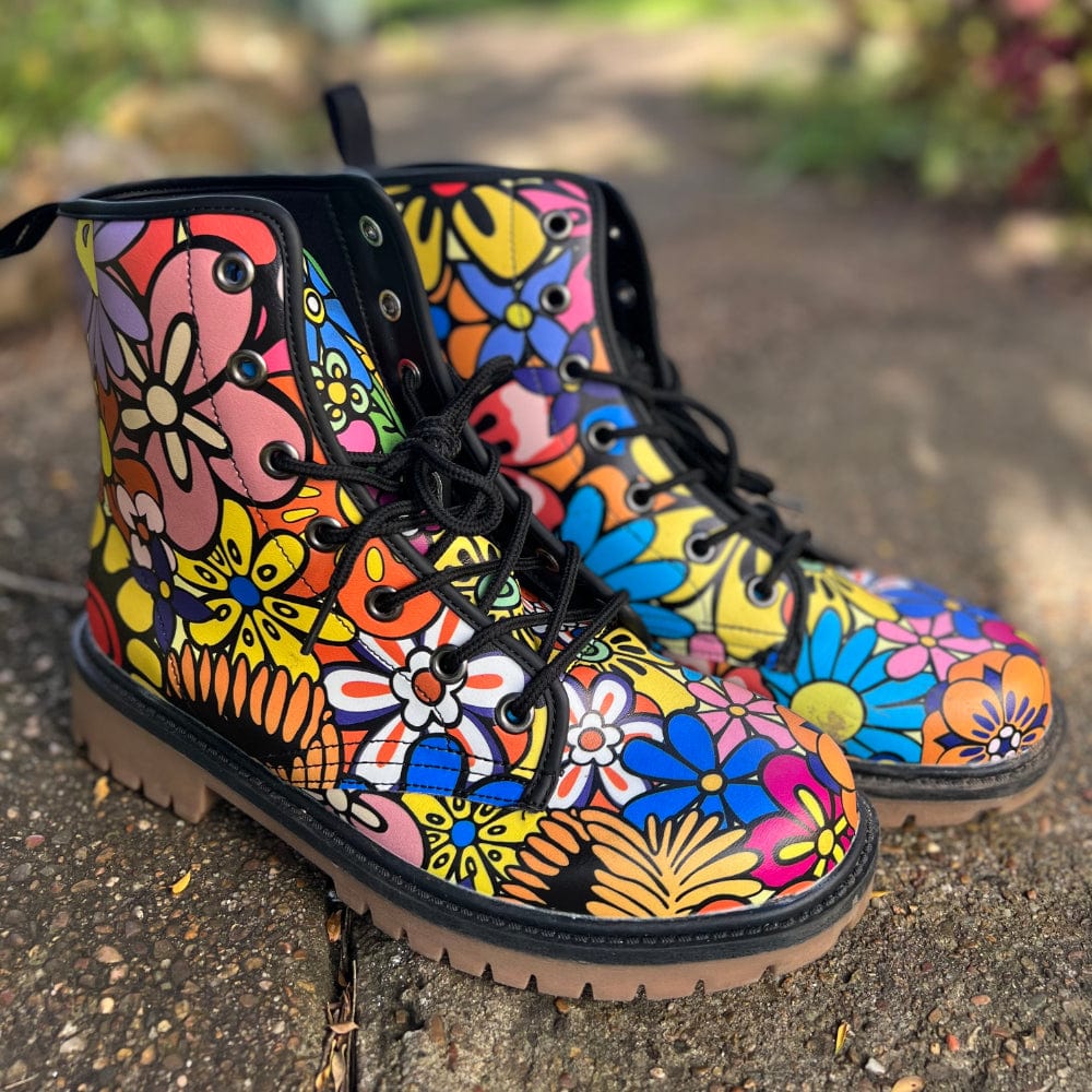 Floral Dream Combat Boots