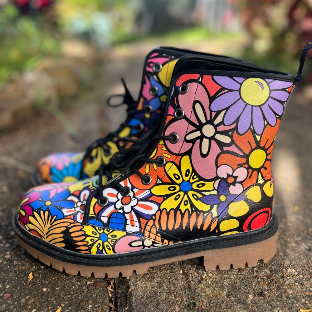 Floral Dream Combat Boots