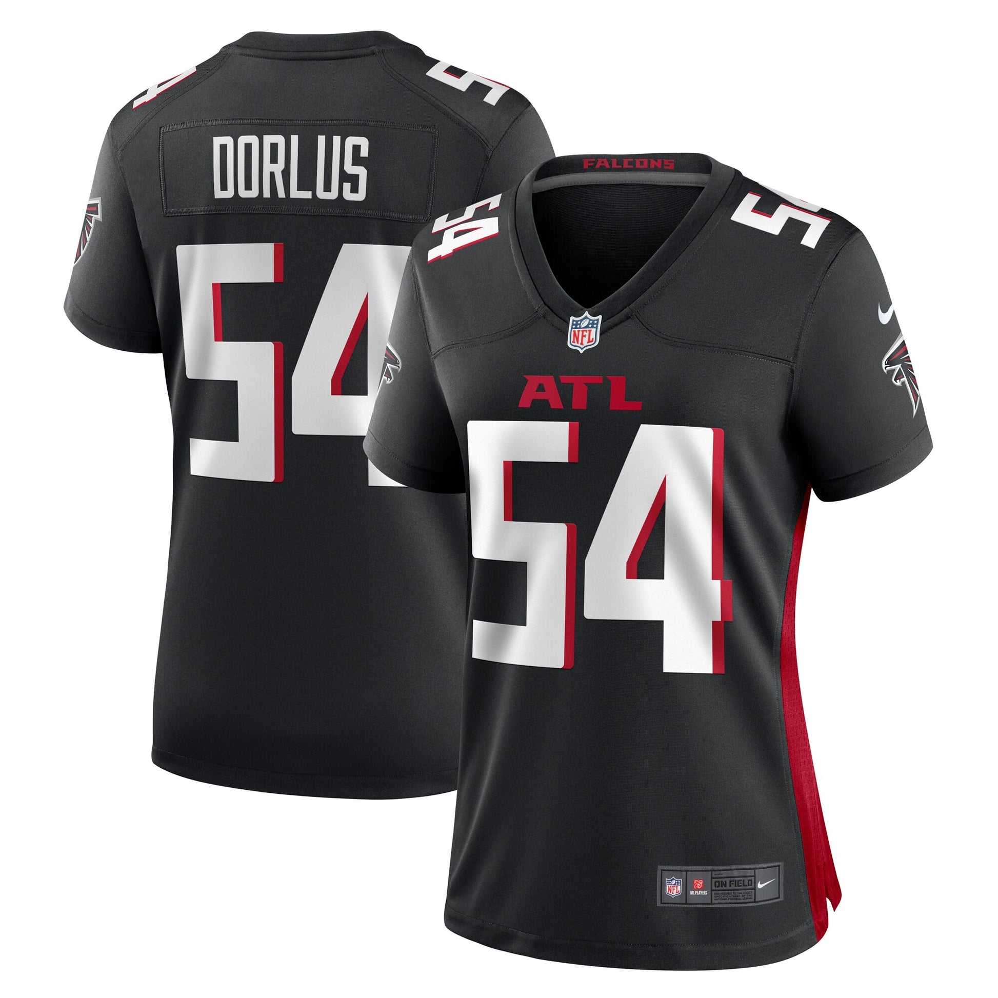 Brandon Dorlus Atlanta Falcons Nike Women's  Game Jersey -  Black