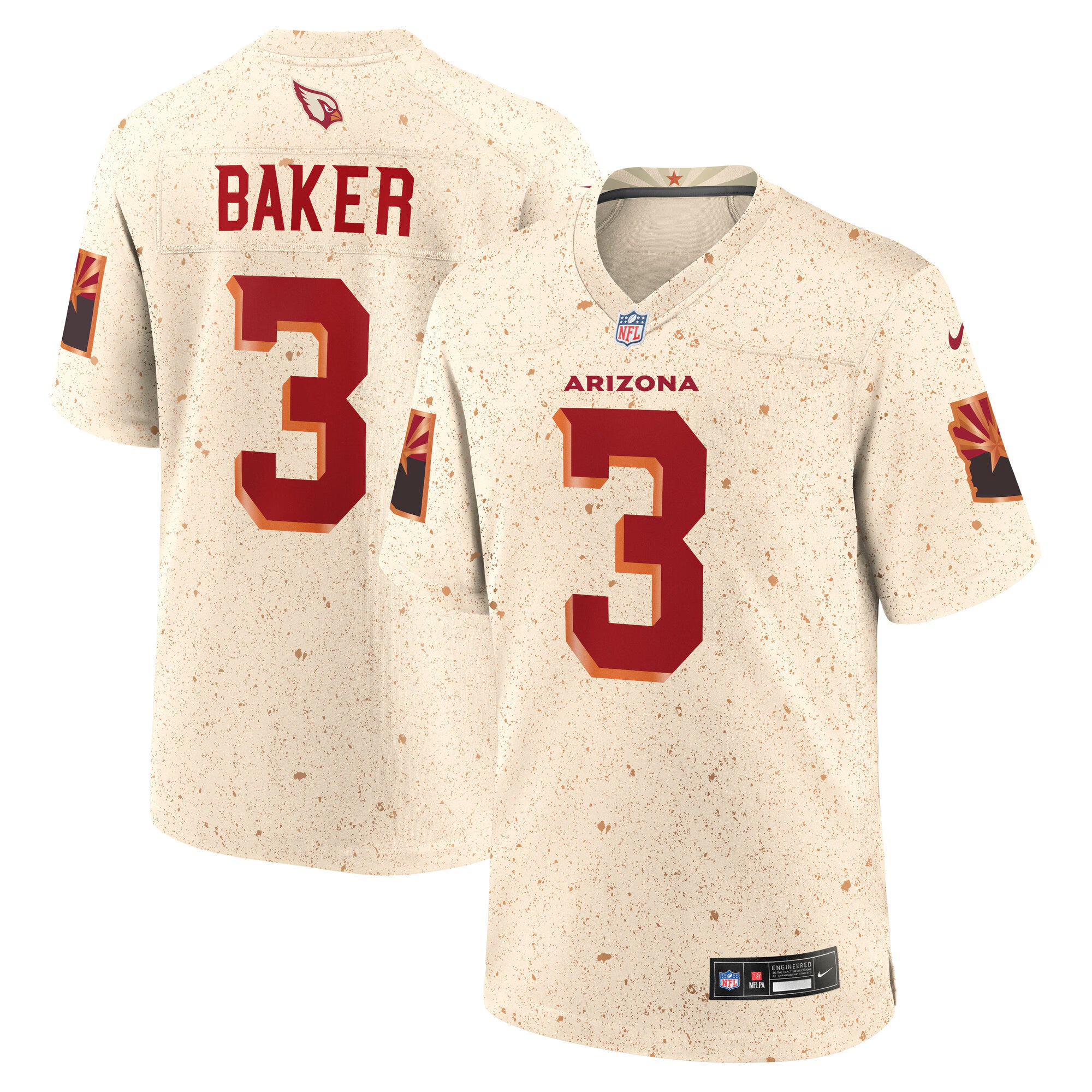 Budda Baker Arizona Cardinals Nike 2025 Rivalries Collection Game Jersey - Natural