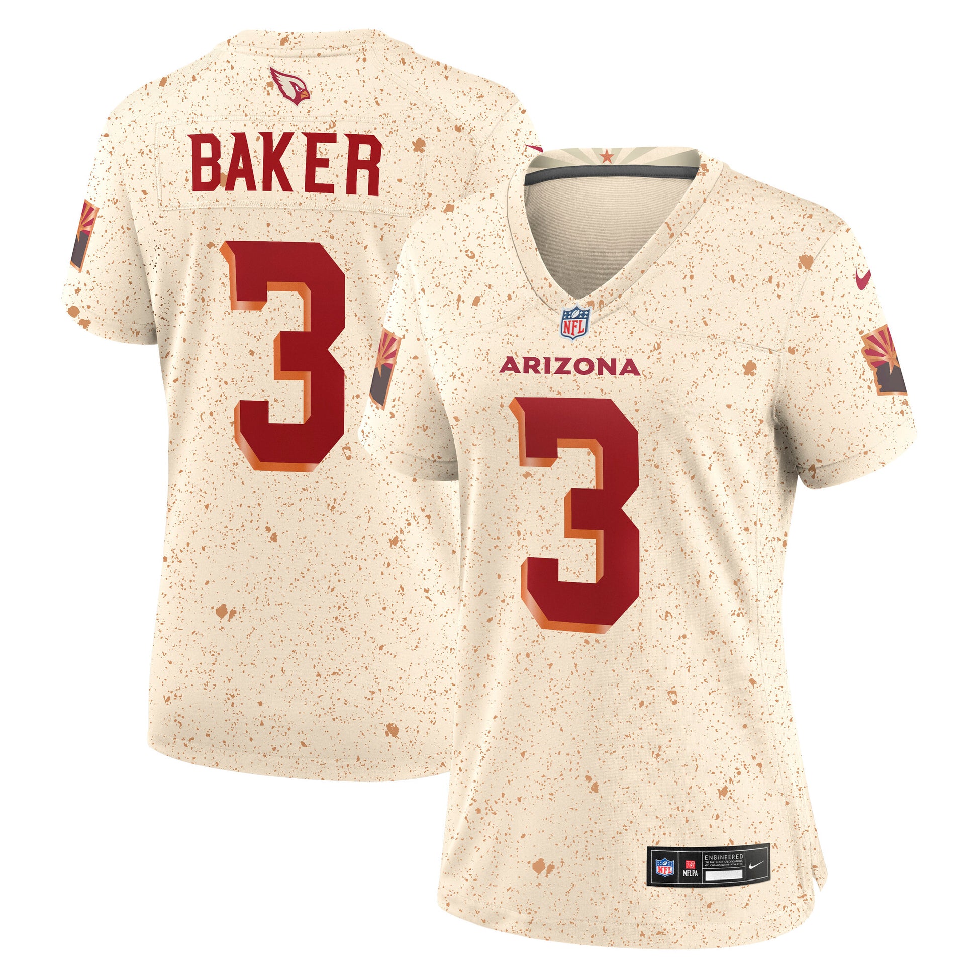 Budda Baker Arizona Cardinals Nike Women's 2025 Rivalries Collection Game Jersey - Natural