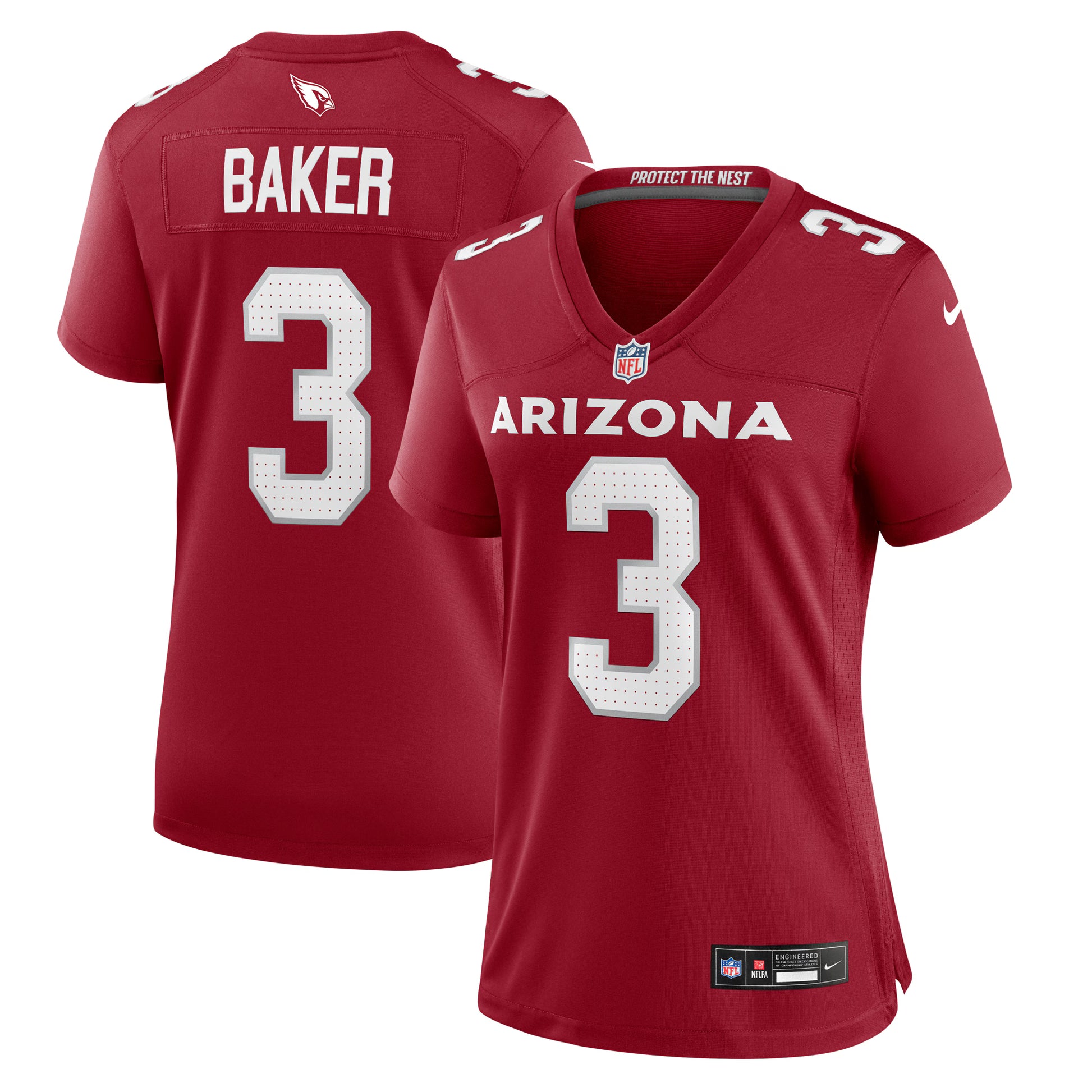 Budda Baker Arizona Cardinals Nike Women's Team Game Jersey -  Cardinal