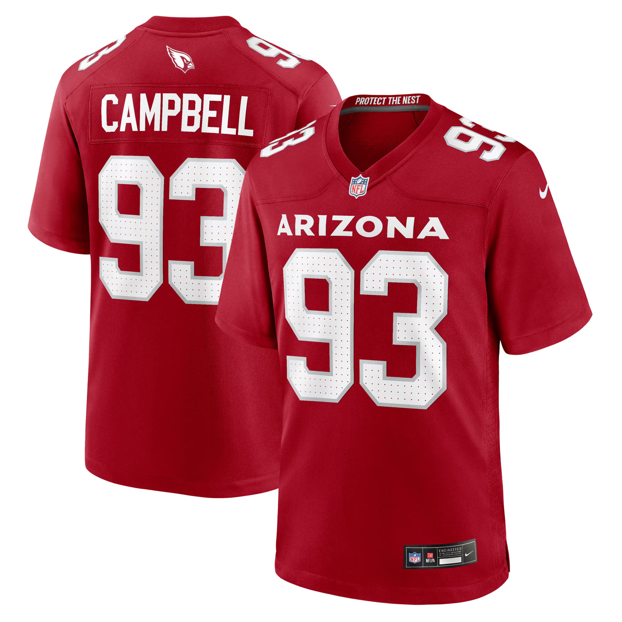 Calais Campbell Arizona Cardinals Nike Team Game Jersey -  Cardinal