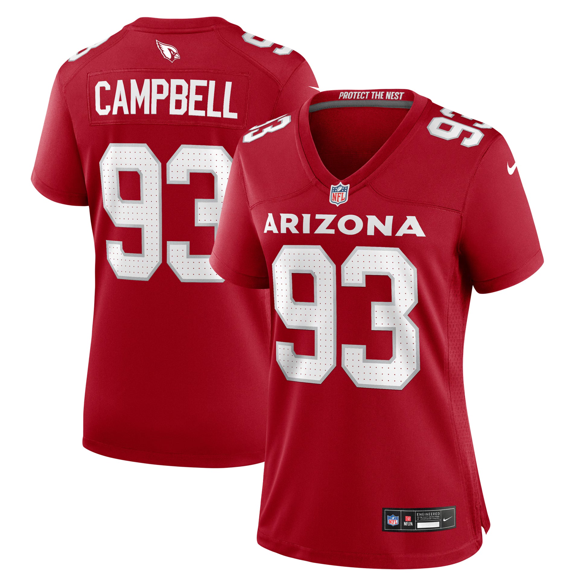 Calais Campbell Arizona Cardinals Nike Women's Team Game Jersey -  Cardinal