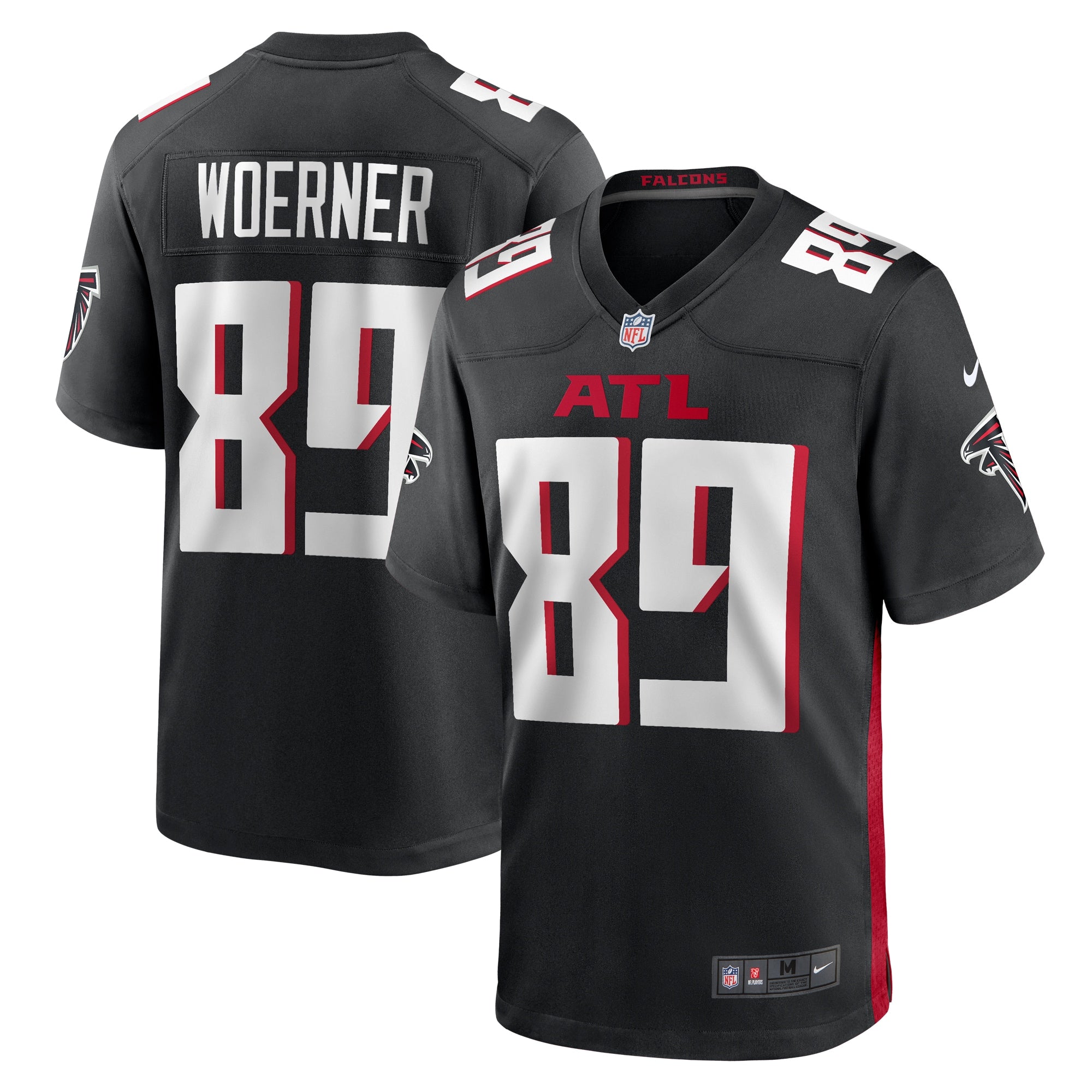 Charlie Woerner Atlanta Falcons Nike  Game Jersey -  Black