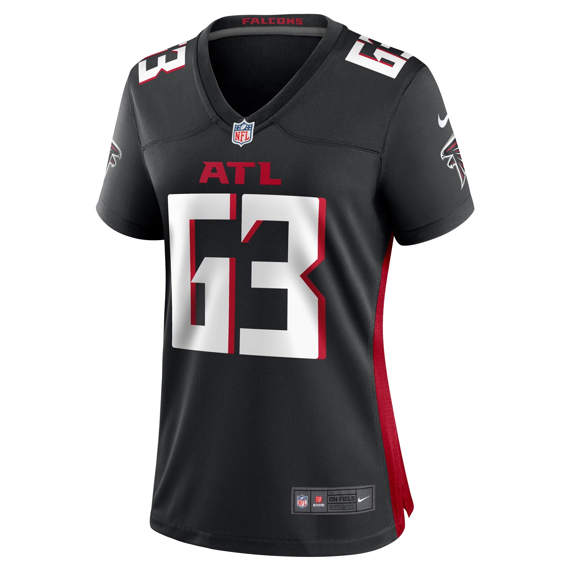Chris Lindstrom Atlanta Falcons Nike Women's Team Game Jersey -  Black