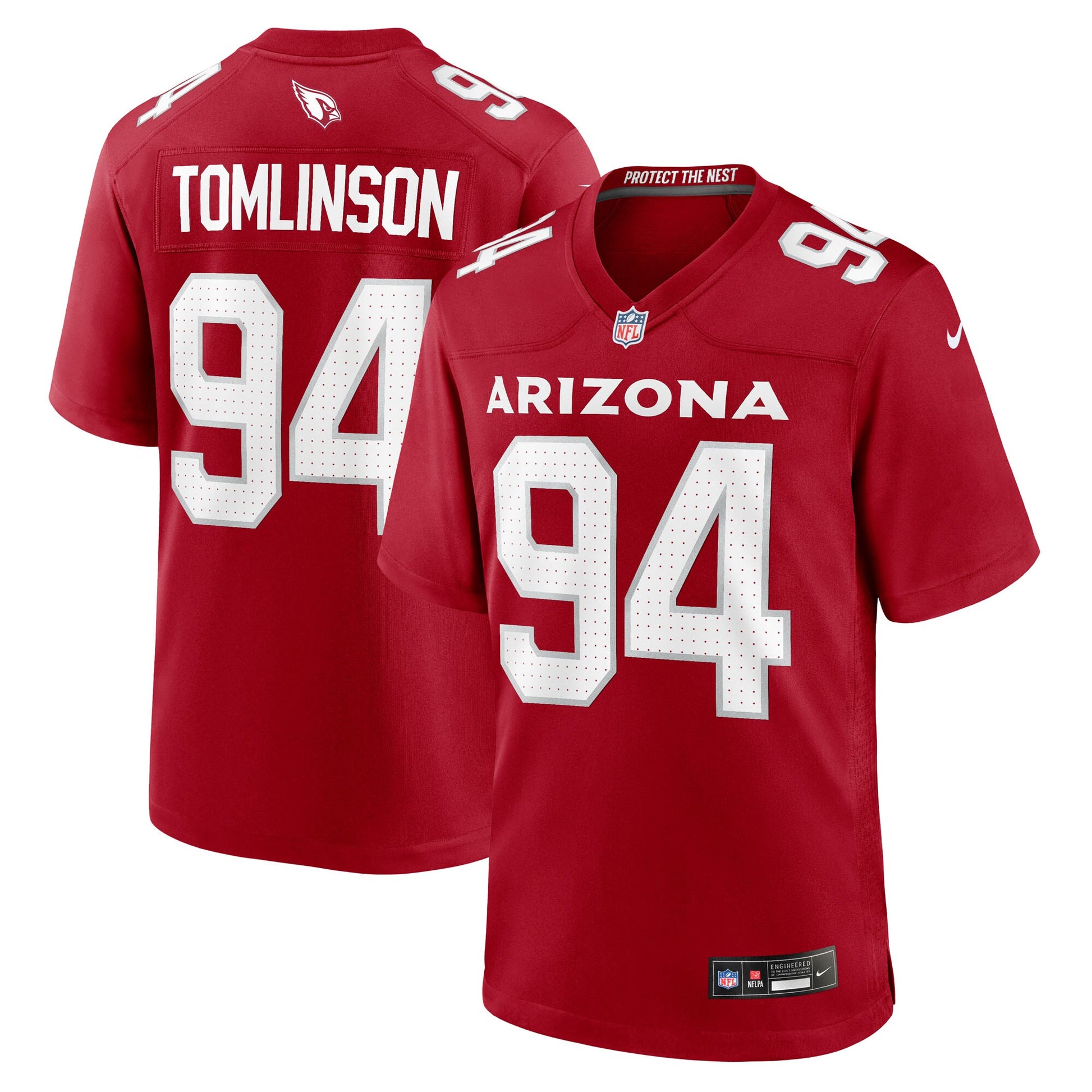 Dalvin Tomlinson Arizona Cardinals Nike Team Game Jersey -  Cardinal