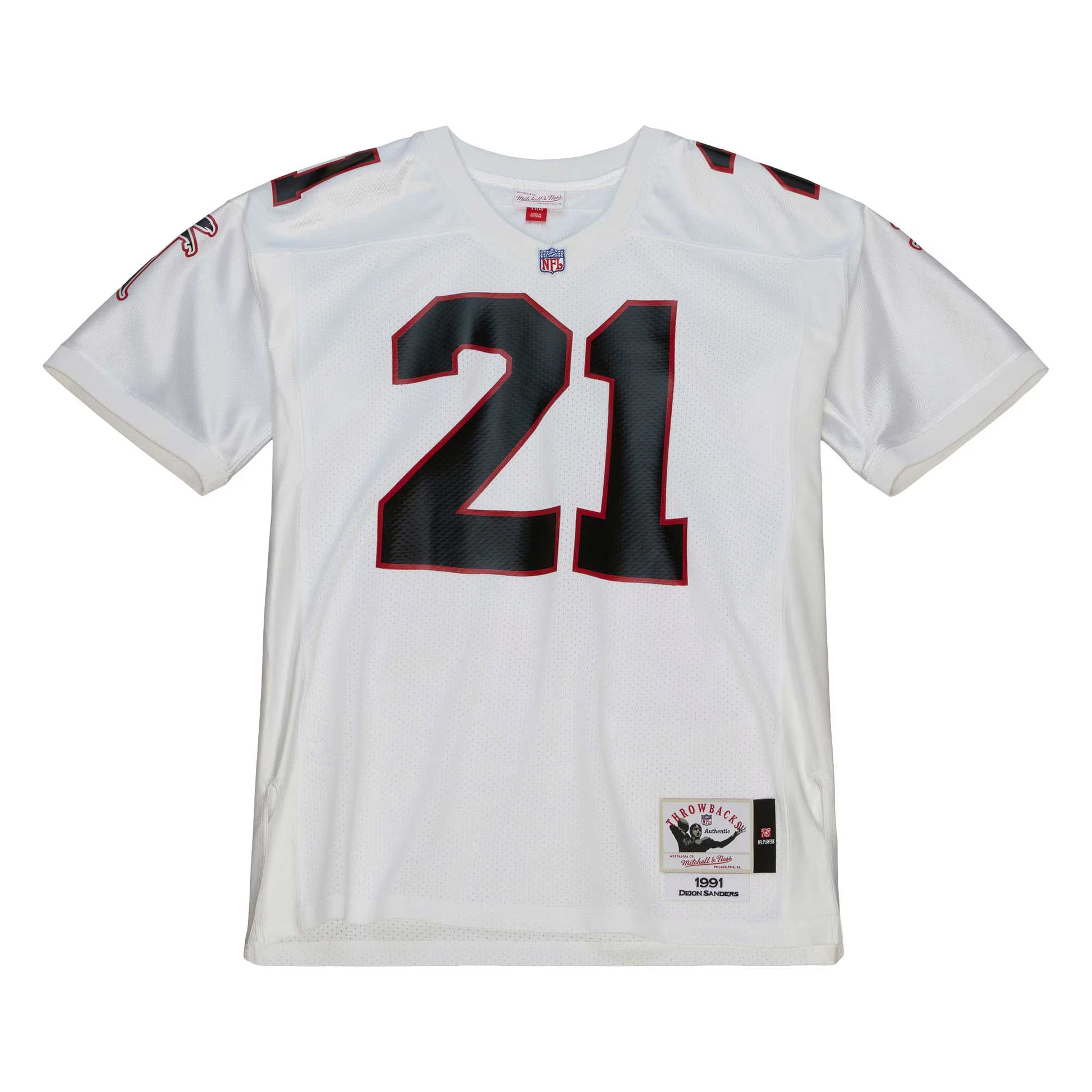 Deion Sanders Atlanta Falcons 1991 Mitchell &amp; Ness Authentic Throwback Retired Player Jersey - White