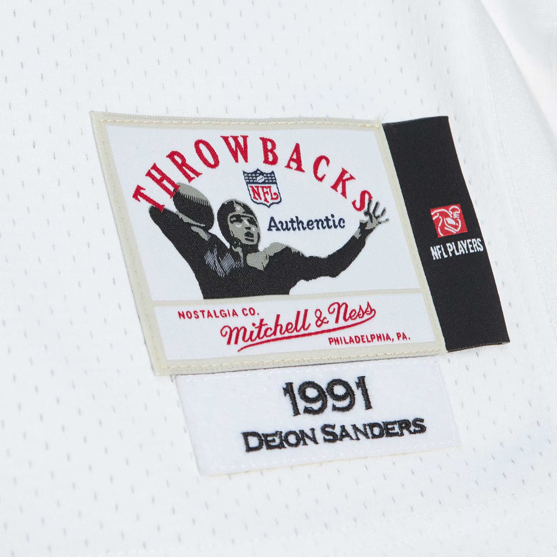 Deion Sanders Atlanta Falcons 1991 Mitchell &amp; Ness Authentic Throwback Retired Player Jersey - White