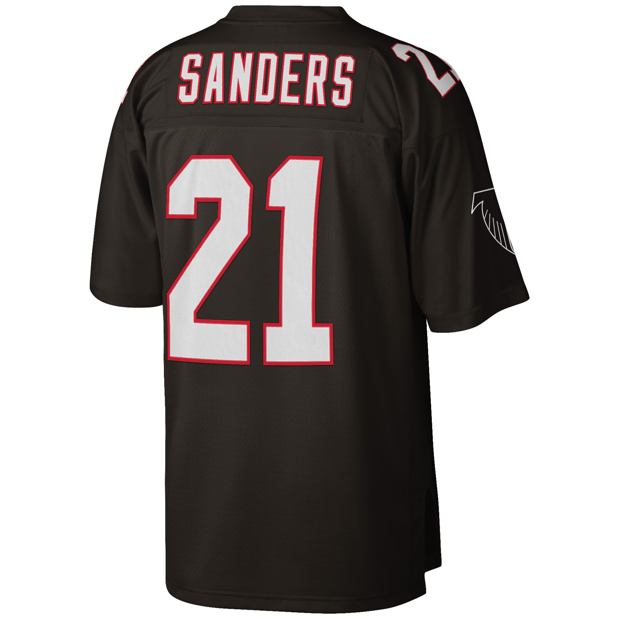 Deion Sanders Atlanta Falcons Mitchell &amp; Ness Big &amp; Tall 1992 Retired Player Replica Jersey - Black