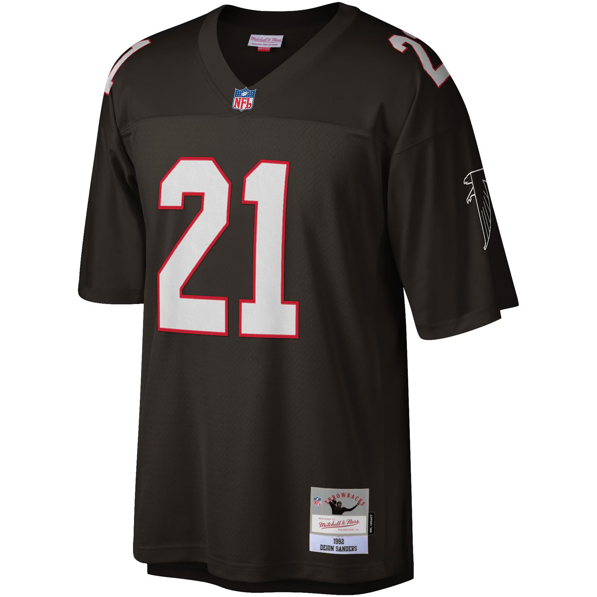 Deion Sanders Atlanta Falcons Mitchell &amp; Ness Legacy Replica Jersey - Black