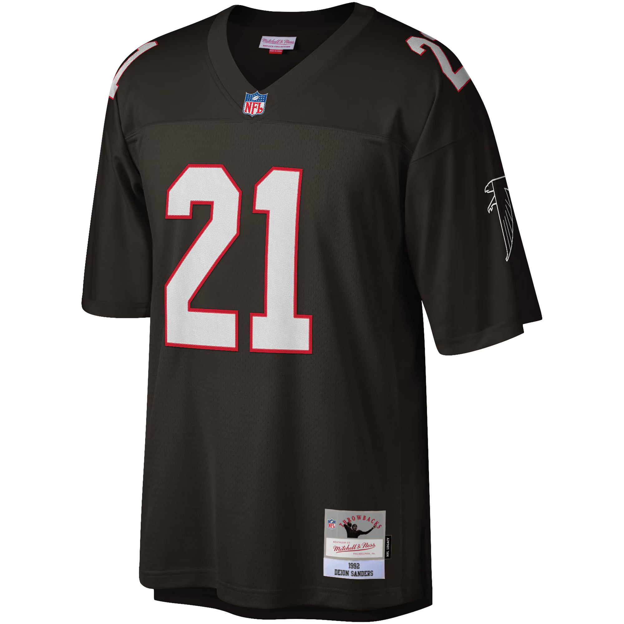 Deion Sanders Atlanta Falcons Mitchell &amp; Ness Legacy Replica Jersey - Black
