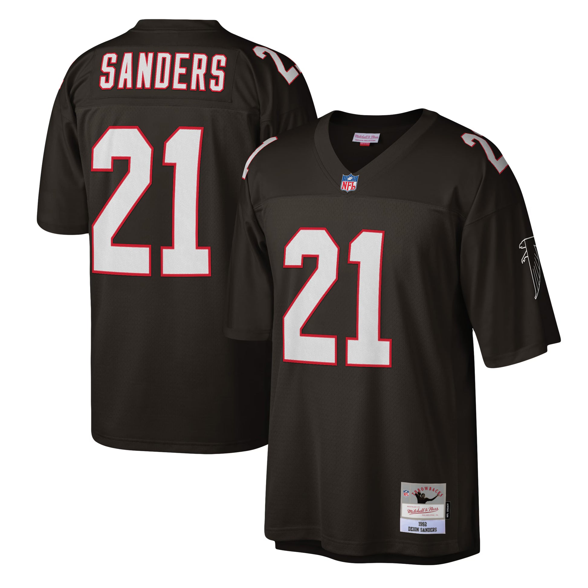 Deion Sanders Atlanta Falcons Mitchell &amp; Ness Legacy Replica Jersey - Black