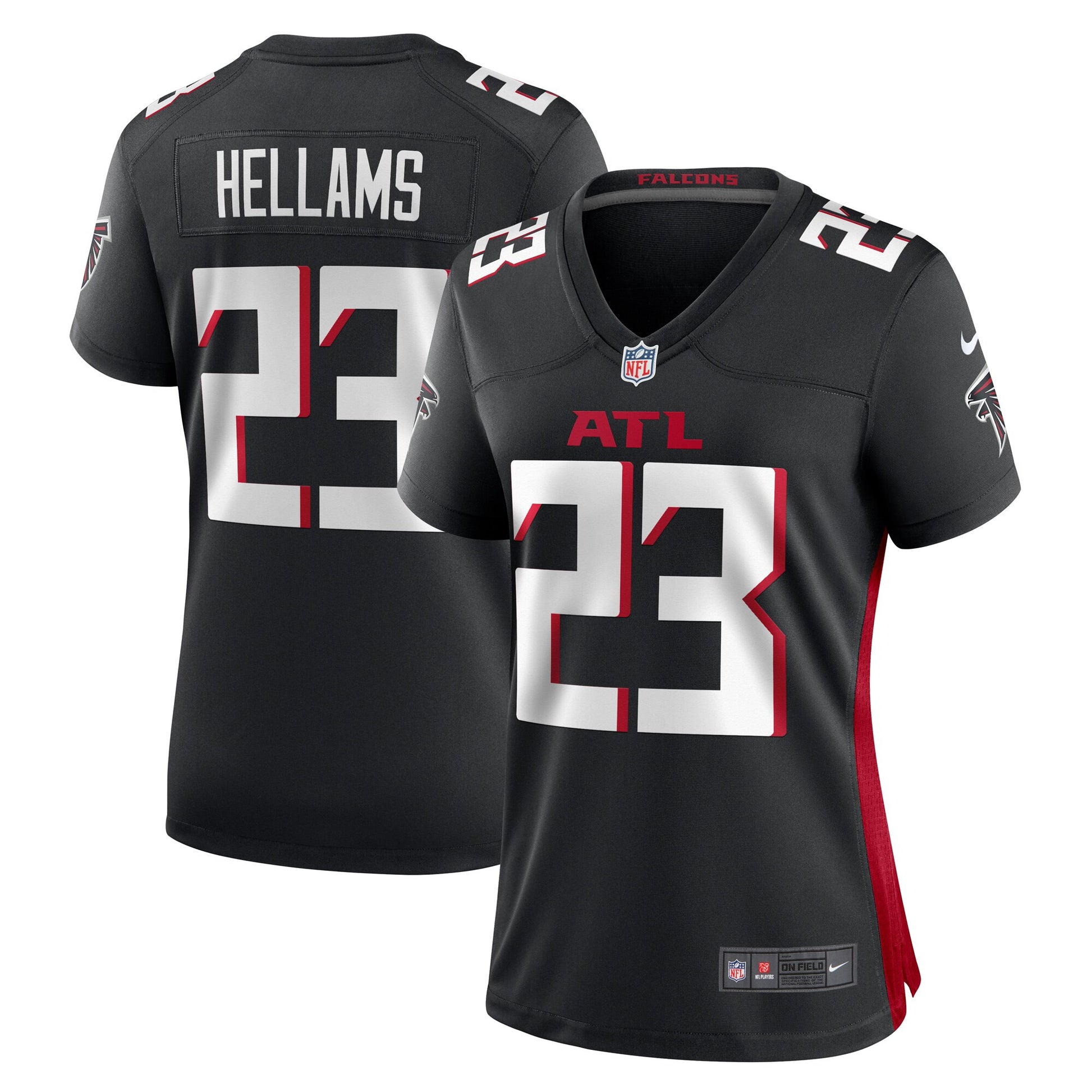 DeMarcco Hellams Atlanta Falcons Nike Women's  Game Jersey -  Black