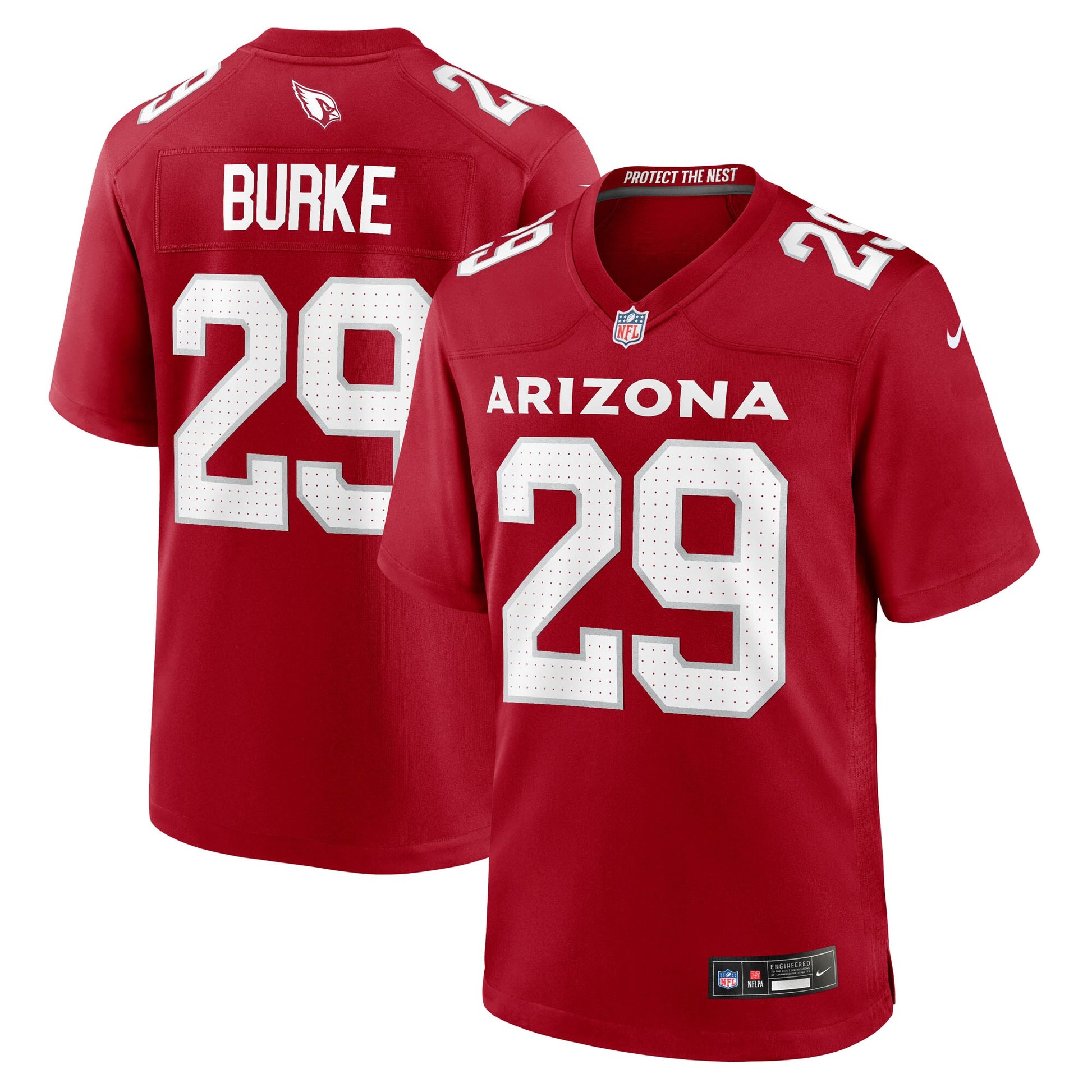 Denzel Burke Arizona Cardinals Nike Team Game Jersey -  Cardinal
