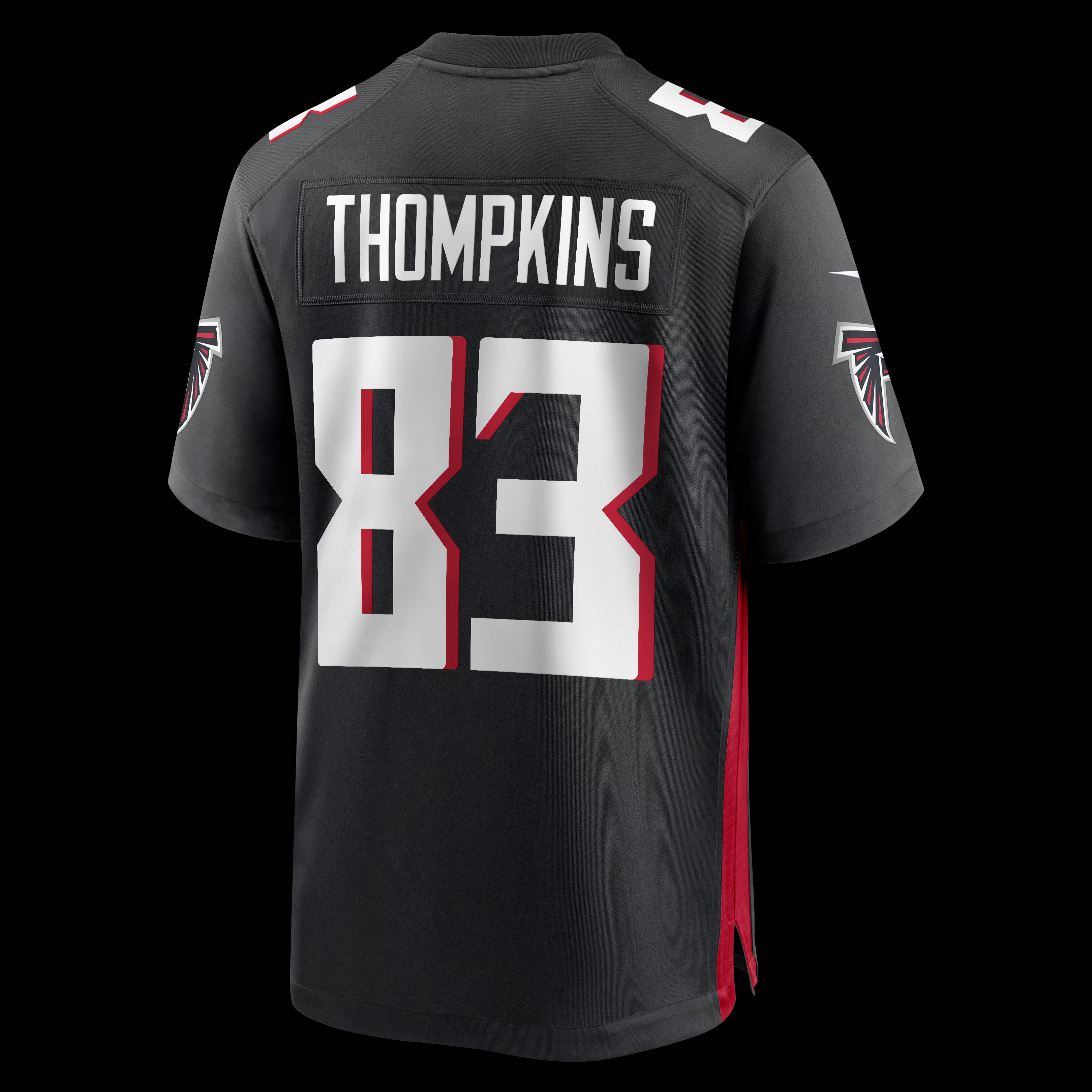 Deven Thompkins Atlanta Falcons Nike Team Game Jersey -  Black