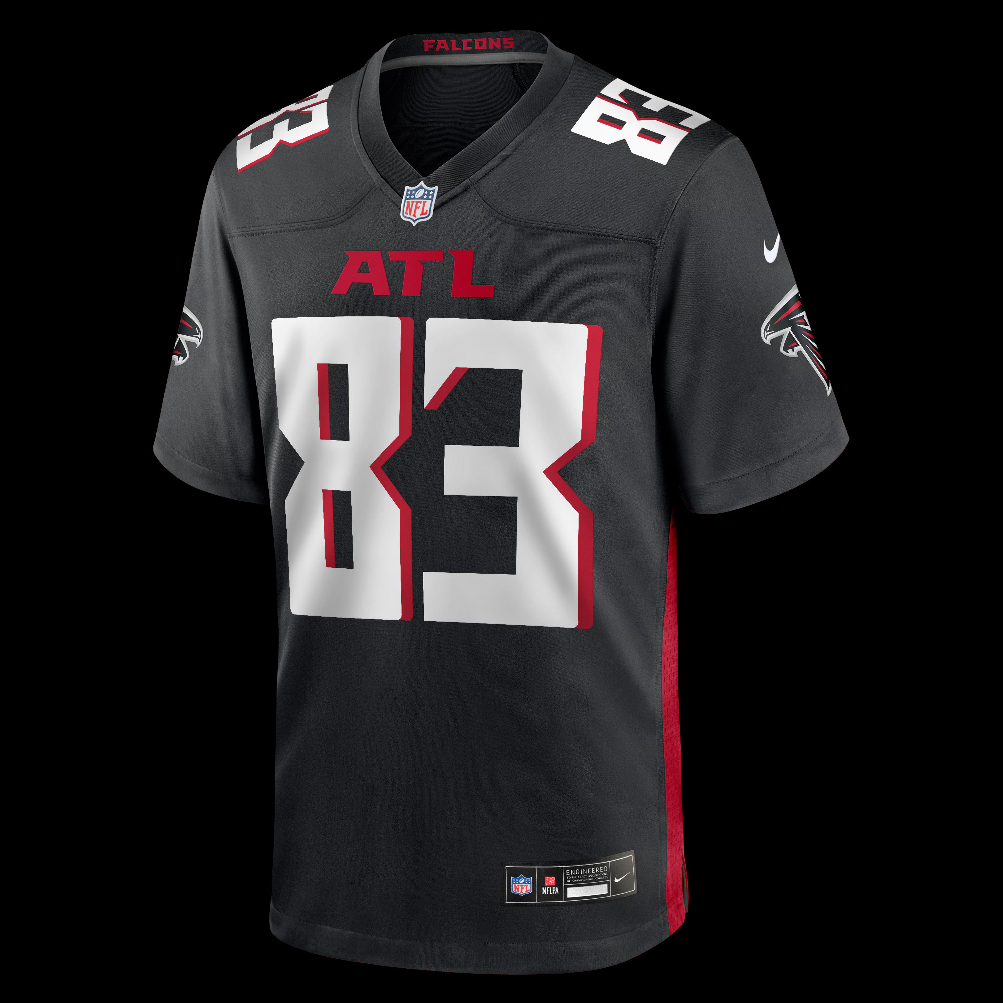 Deven Thompkins Atlanta Falcons Nike Team Game Jersey -  Black